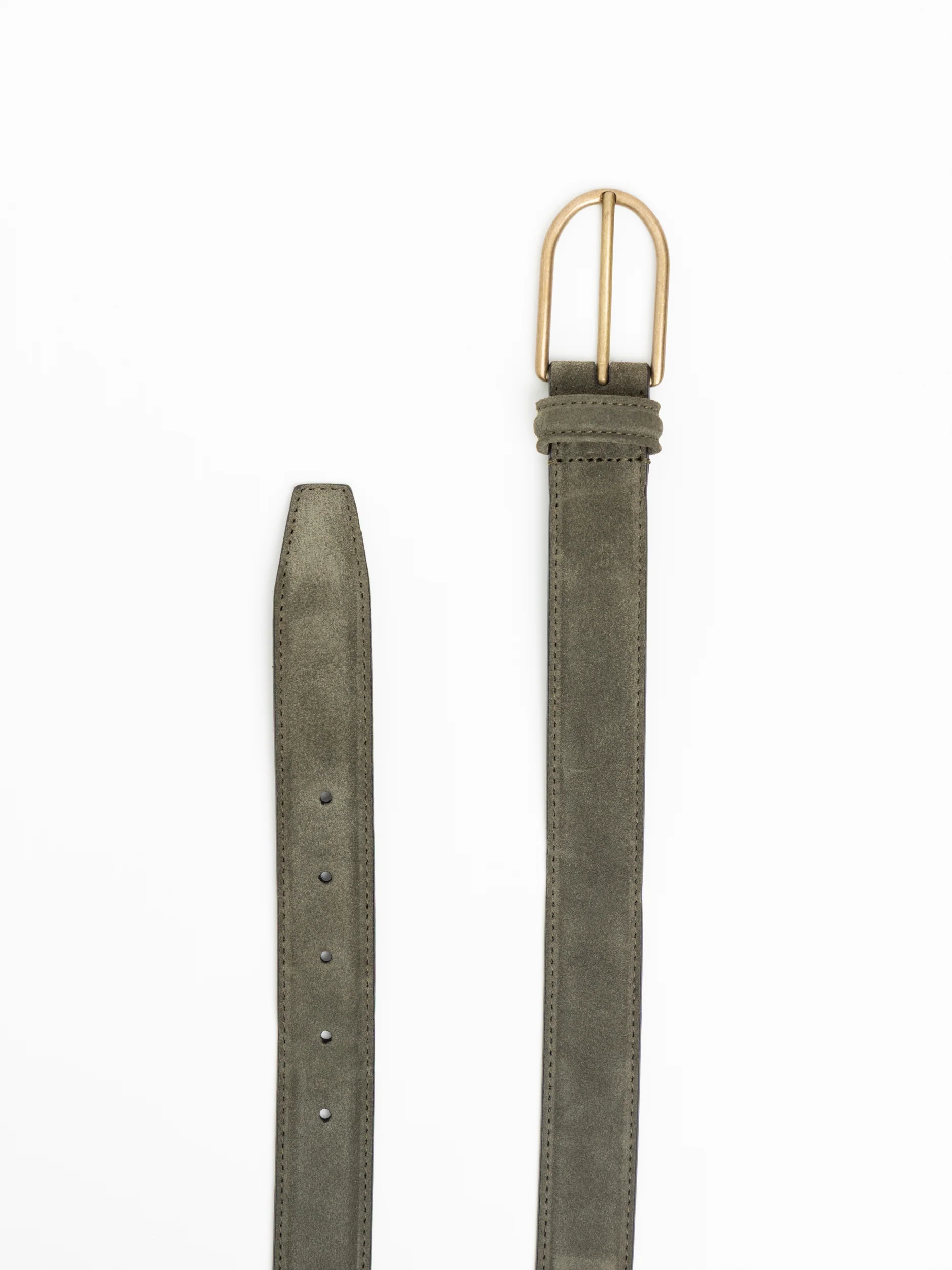 Soft Green Suede Belt