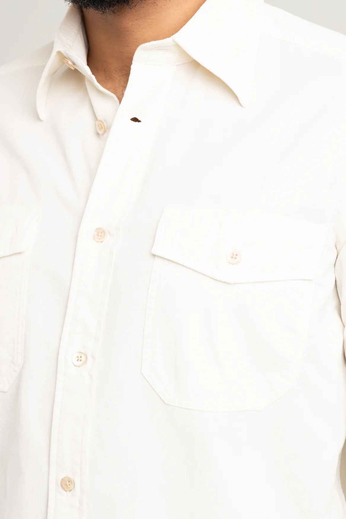 Beige Cotton Western Shirt - Image 4