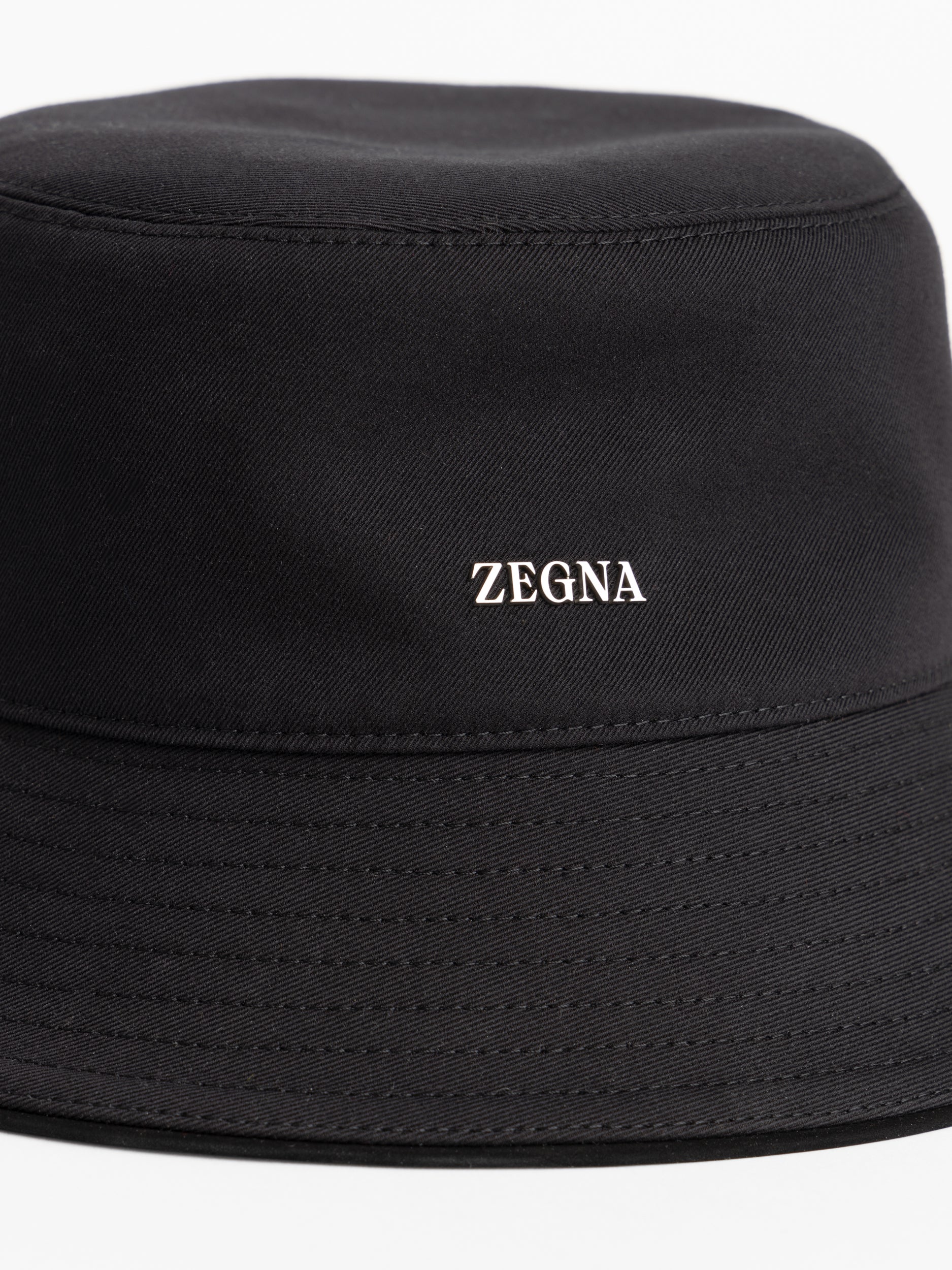 Black Cotton-Wool Bucket Hat - Image 4