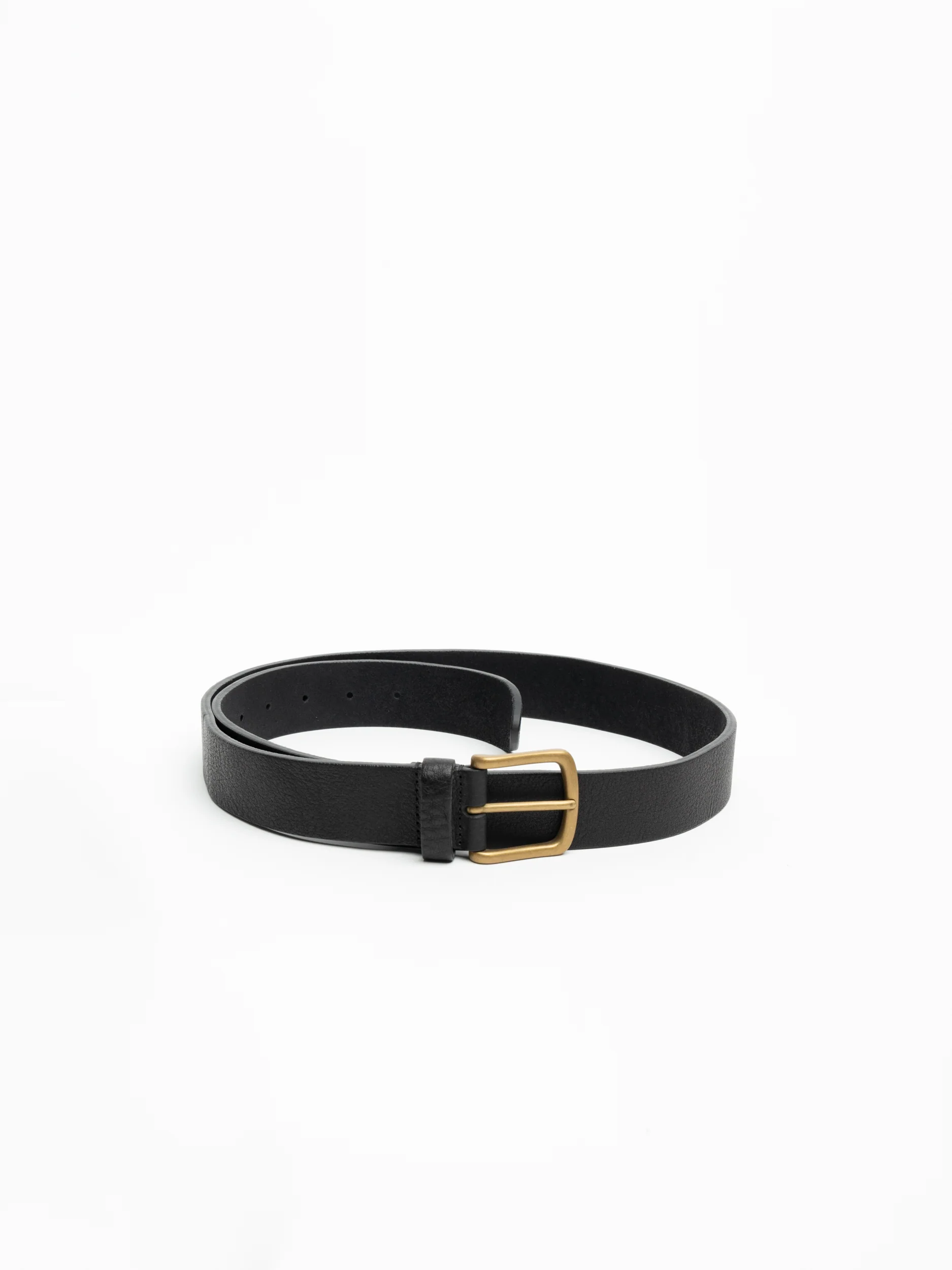 Black Leather Belt - Image 2