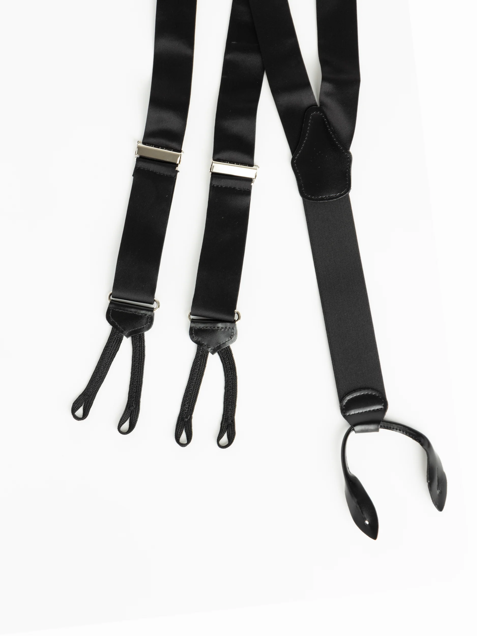 Black Silk Suspenders - Image 2