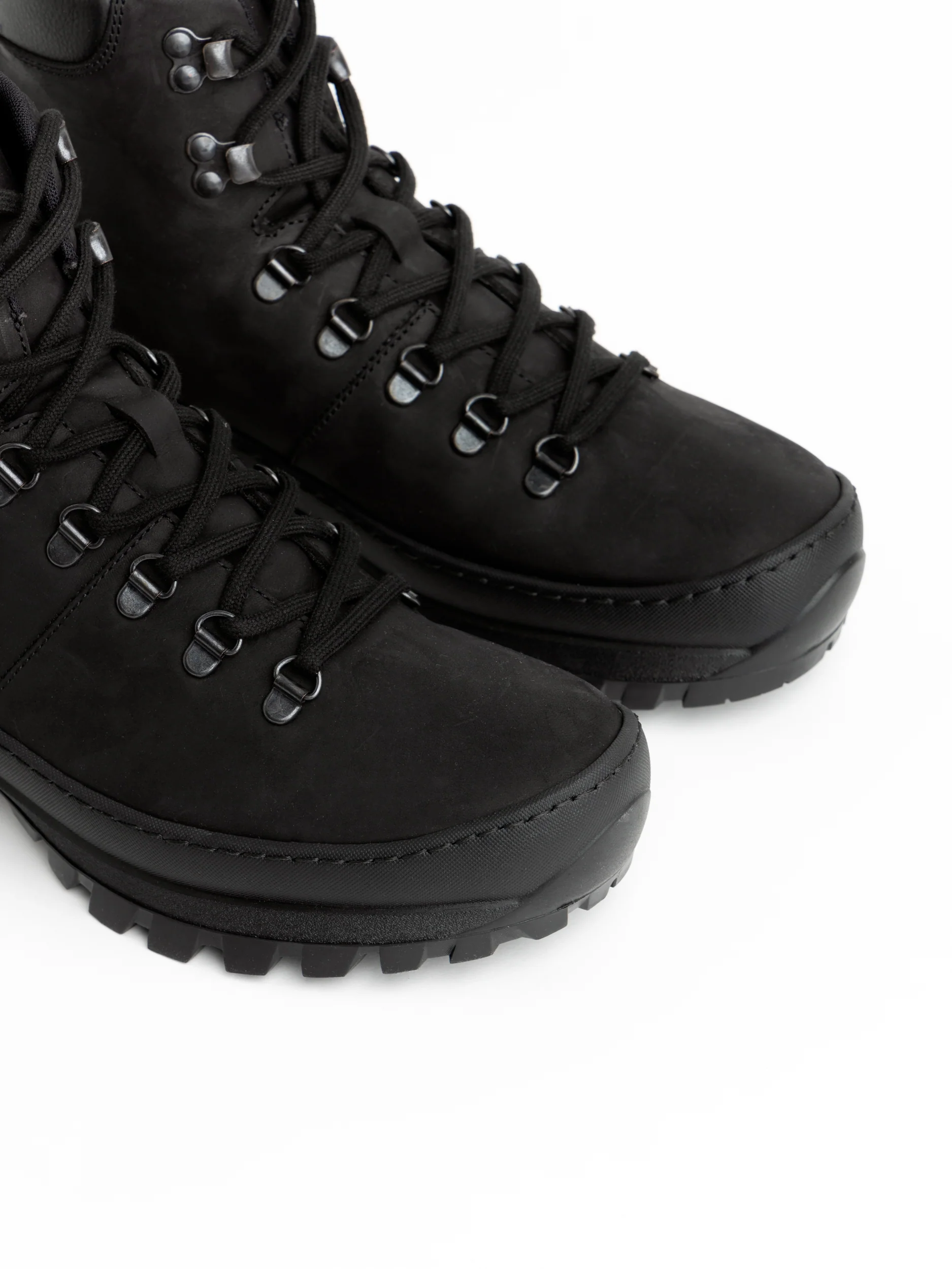 Black Suede Hiking Boots - Image 5