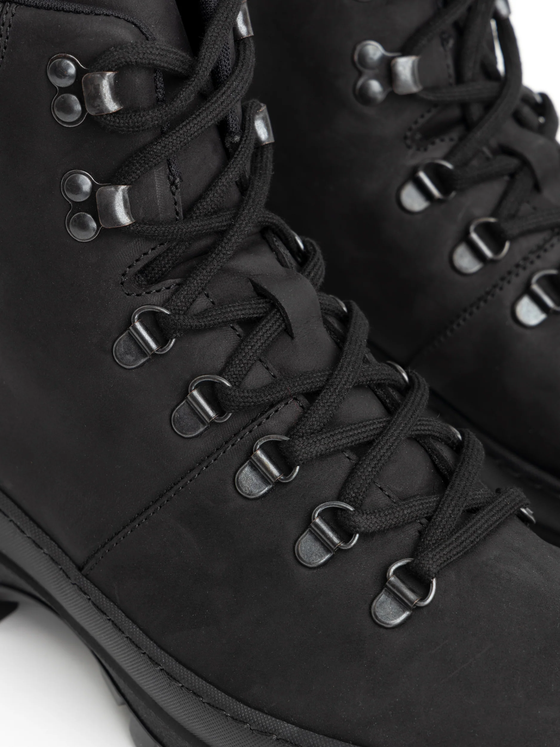 Black Suede Hiking Boots - Image 6