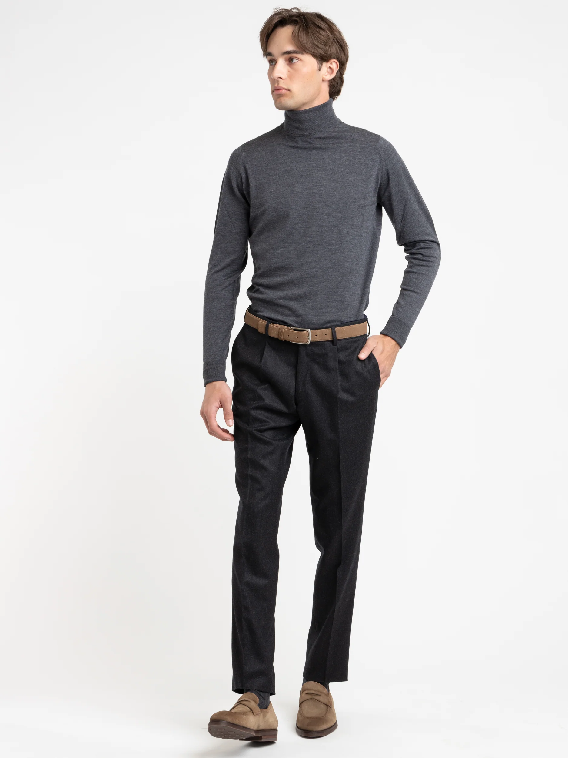 Black Wool Dress Pants - Image 2
