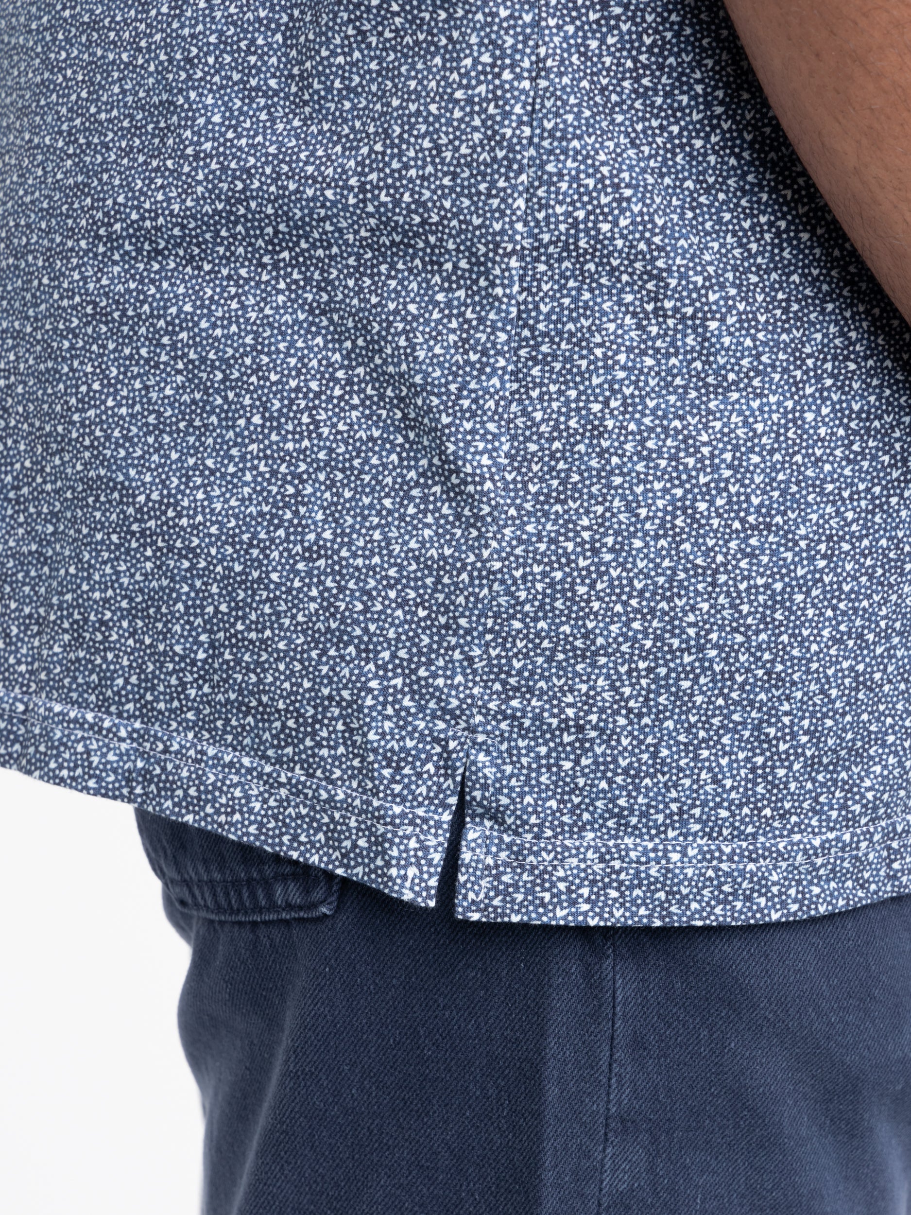 Blue Dotted Short Sleeve Shirt - Image 7