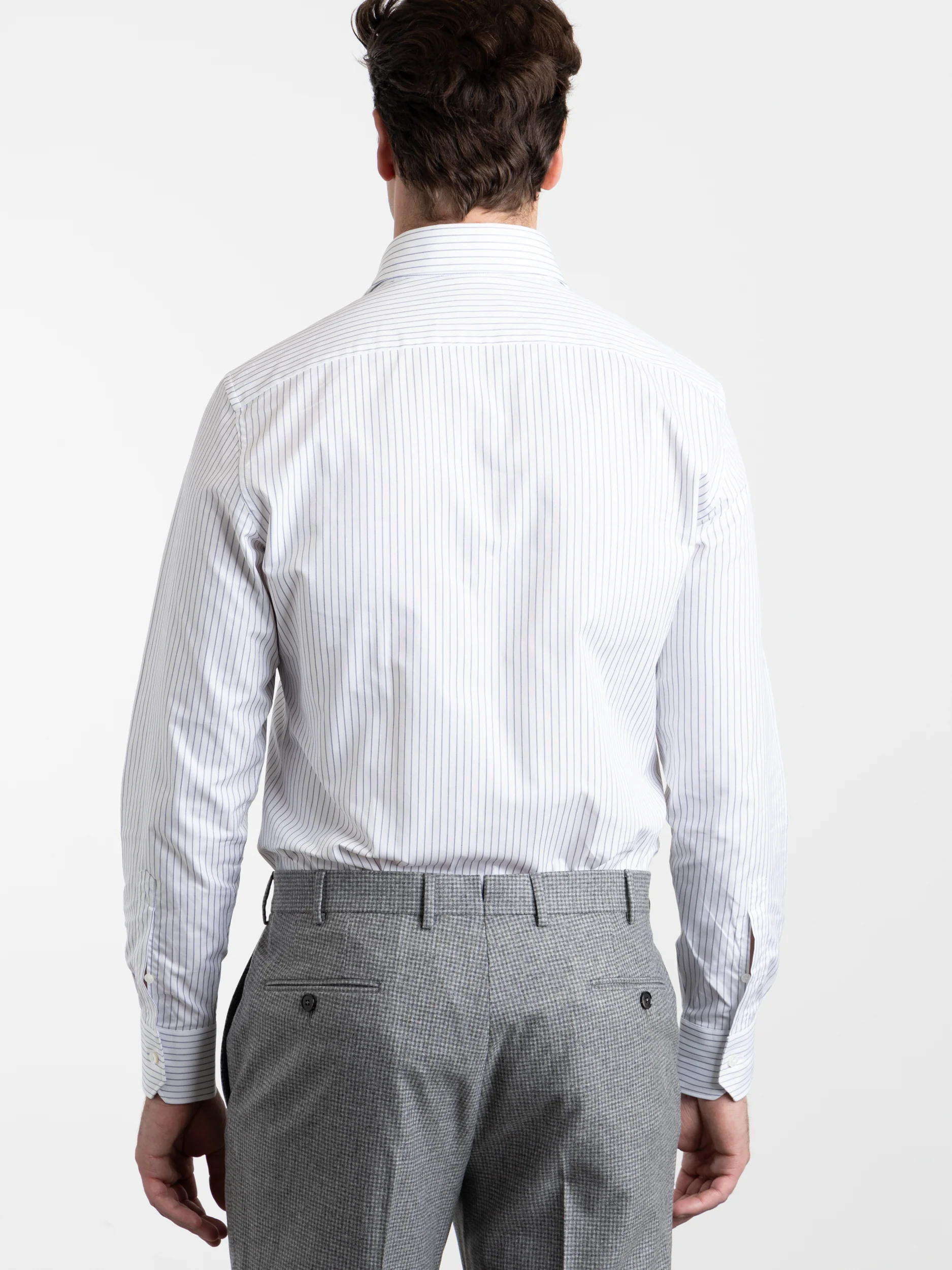 Blue Stripe Trecapi Dress Shirt - Image 2