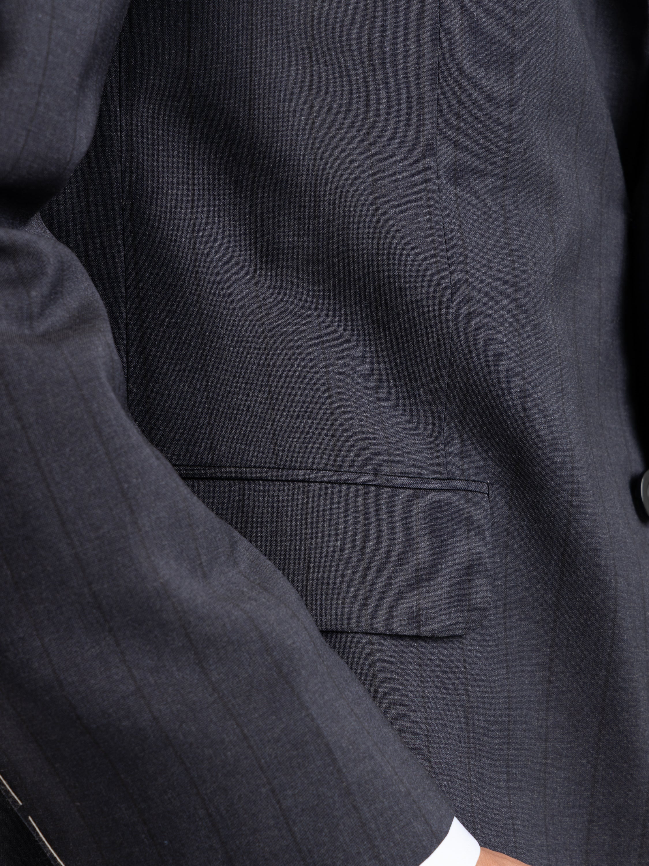 Black Stripe Navy Suit - Image 7