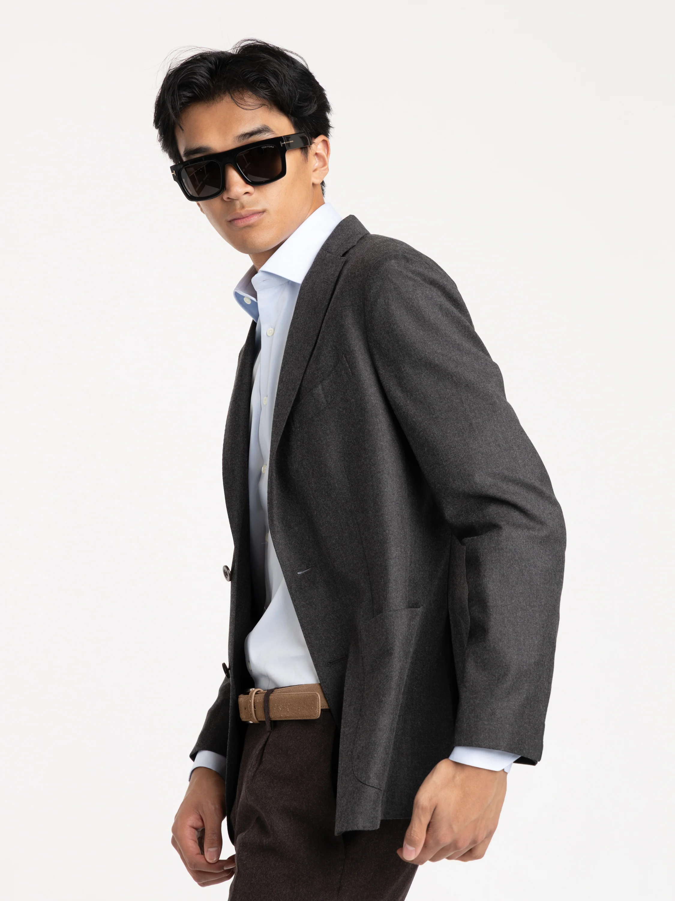 Grey Flannel Wool K Jacket - Image 3