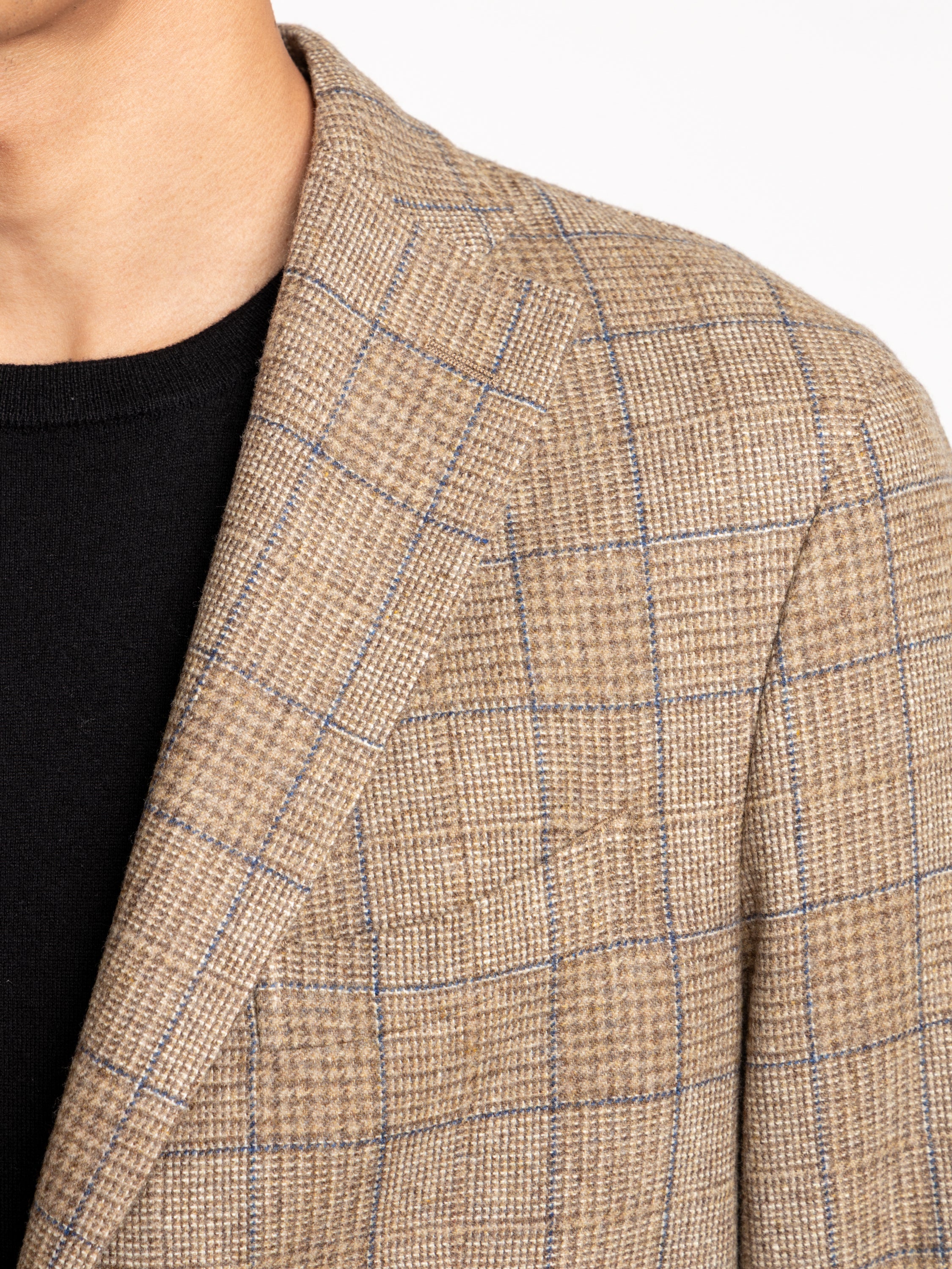 Brown Check Wool K Jacket - Image 6