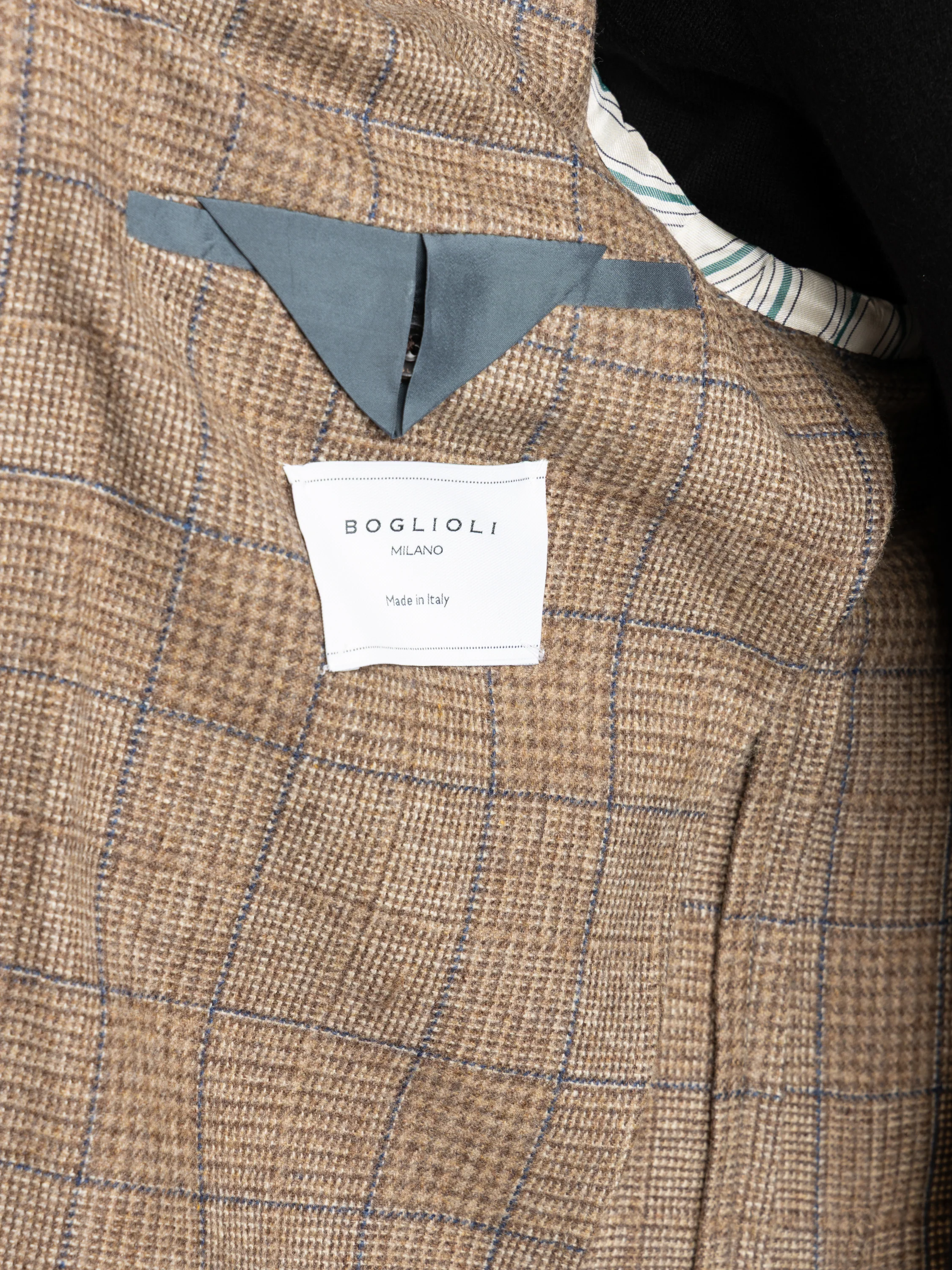 Brown Check Wool K Jacket - Image 8