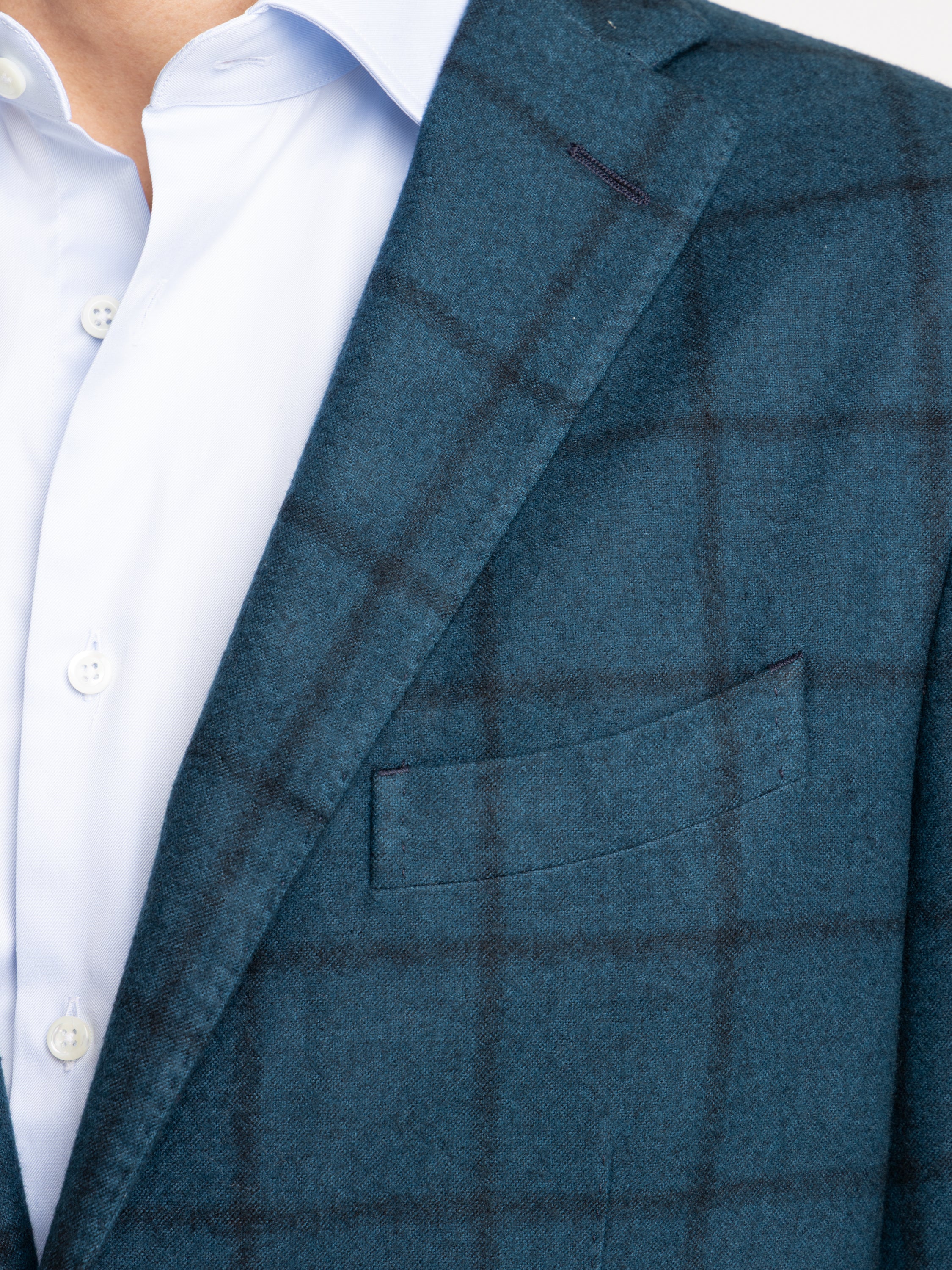 Blue Check Wool K Jacket - Image 5