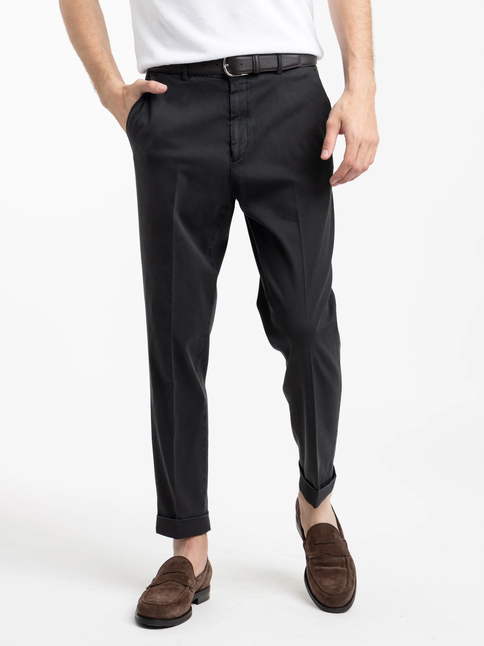 Black Tencel-cotton Easy fit Trouser