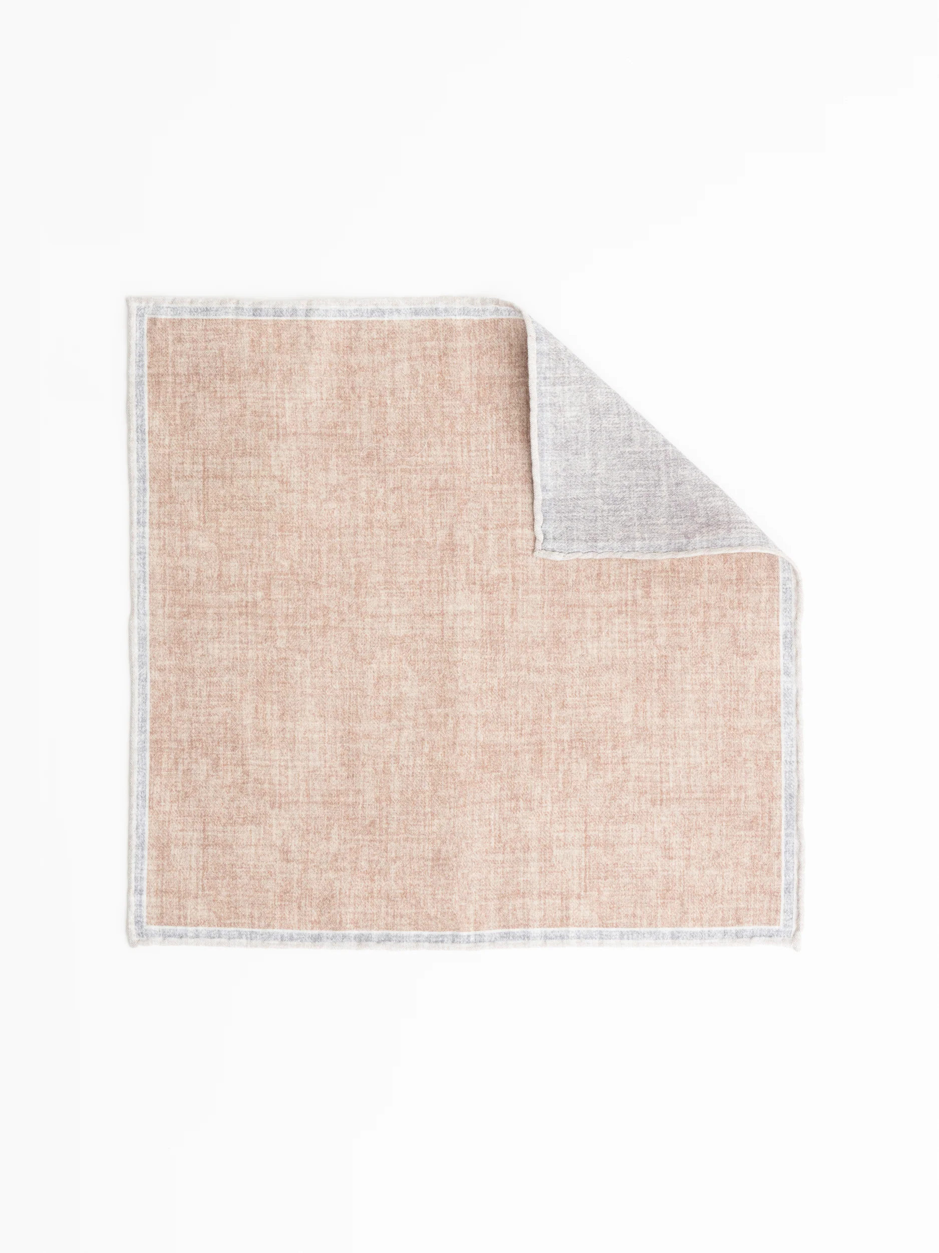 Brown/Grey Wool Pocket Square