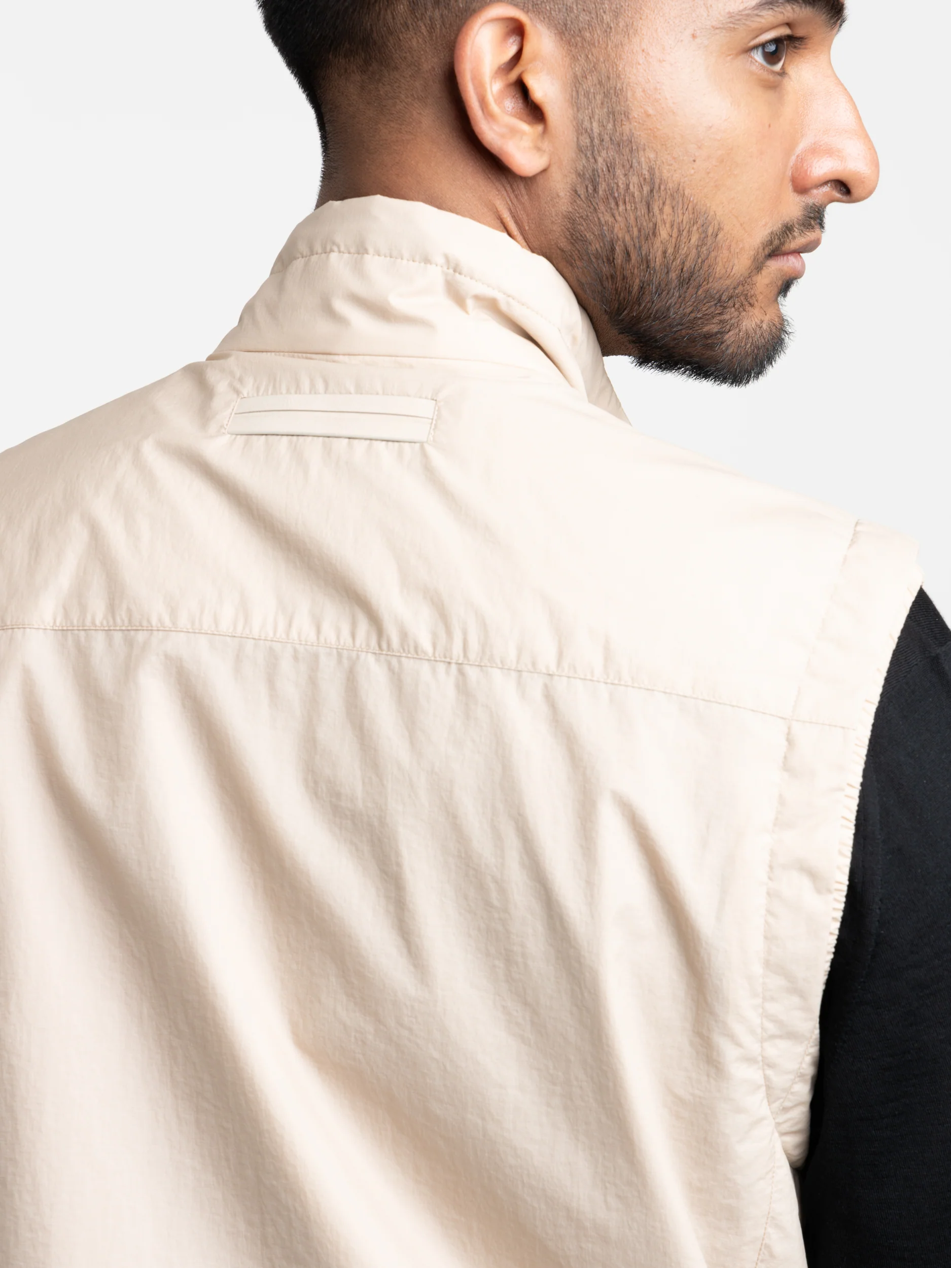 Brown Reversible Technical Fabric Brezza Vest - Image 8