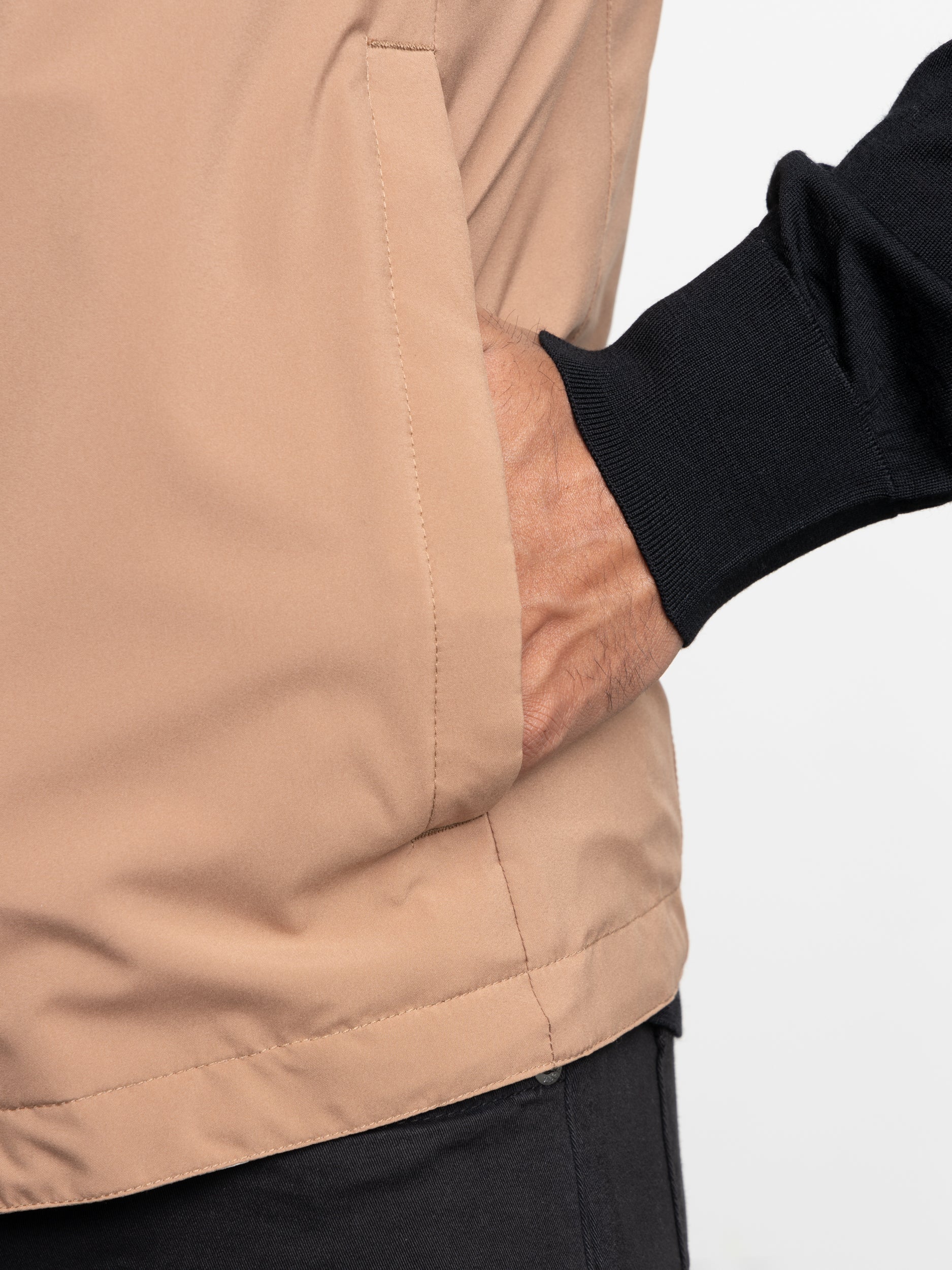 Brown Reversible Technical Fabric Brezza Vest - Image 9