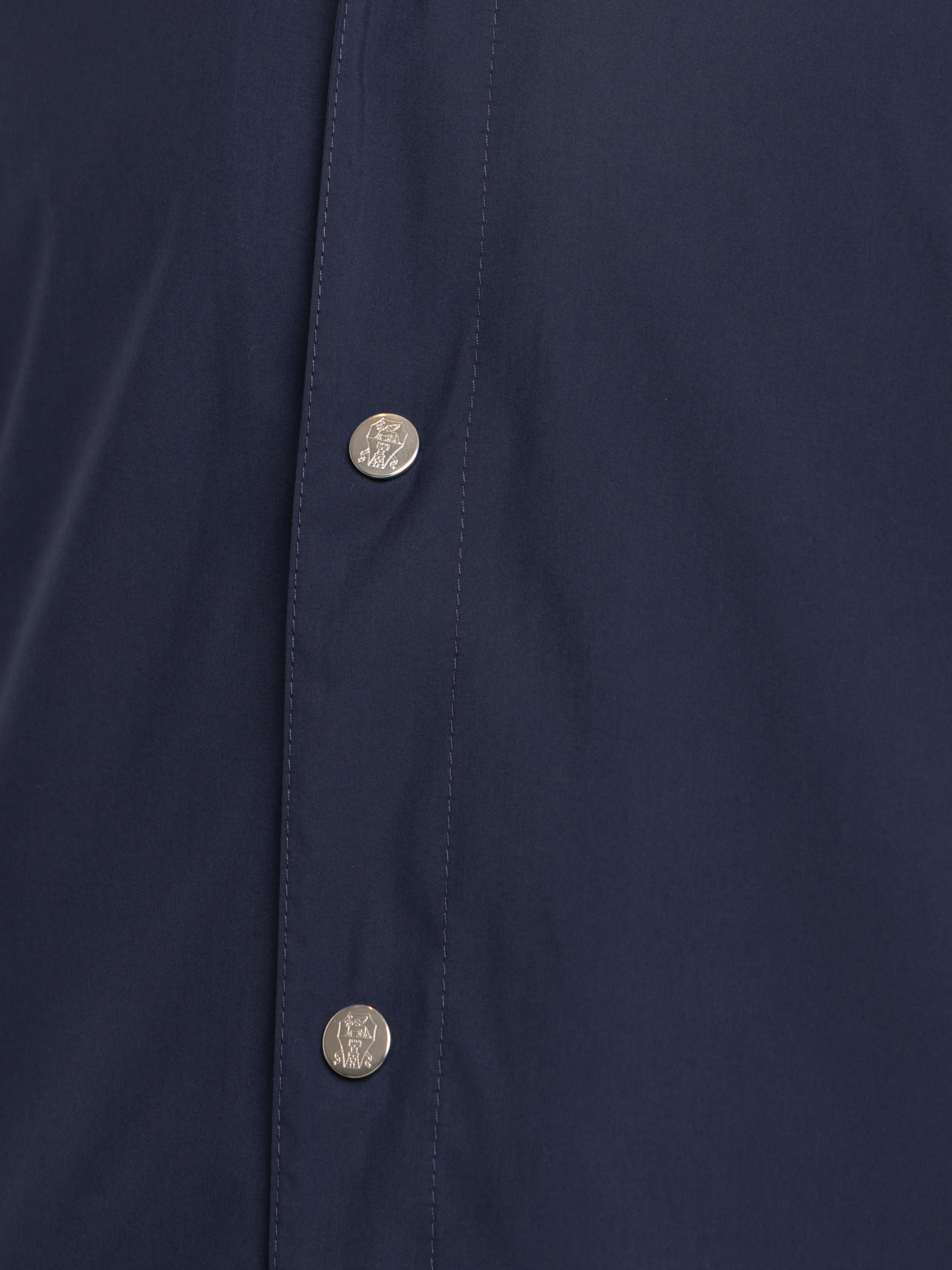 Blue Lightweight Nylon Unlined Outerwear Jacket - Image 6