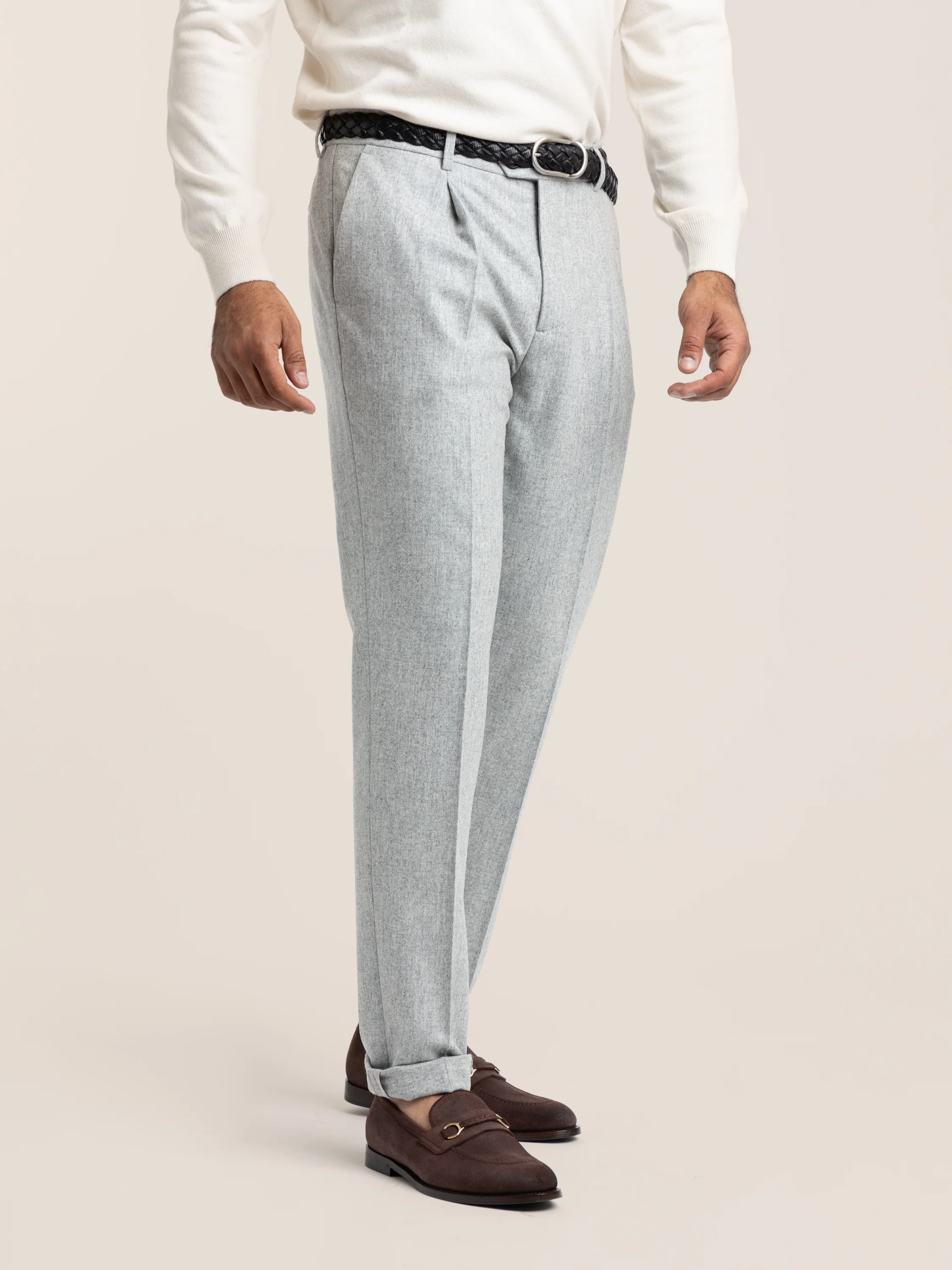 Grey Wool Trouser