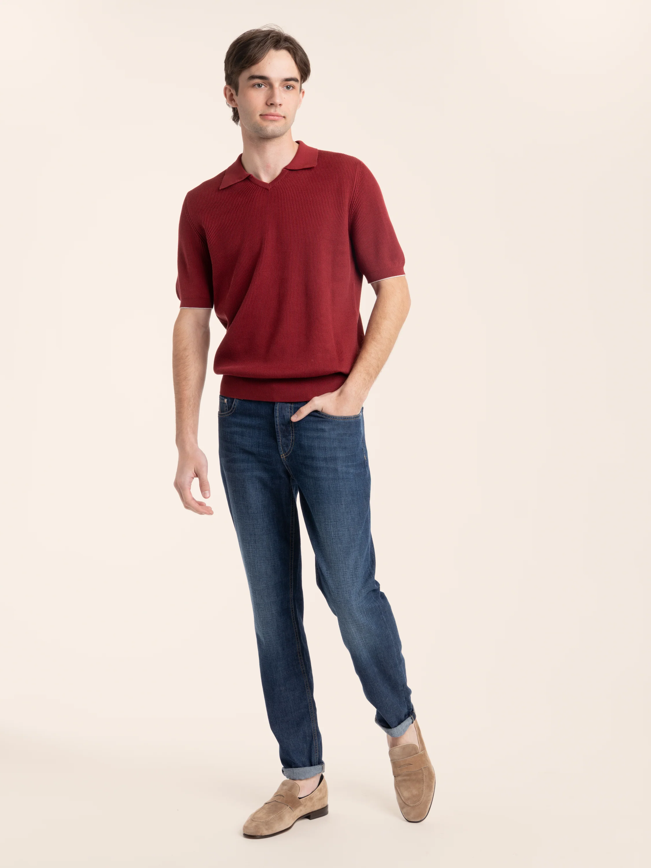 Dark denim Lightweight Denim Five-pocket Trousers - Image 2