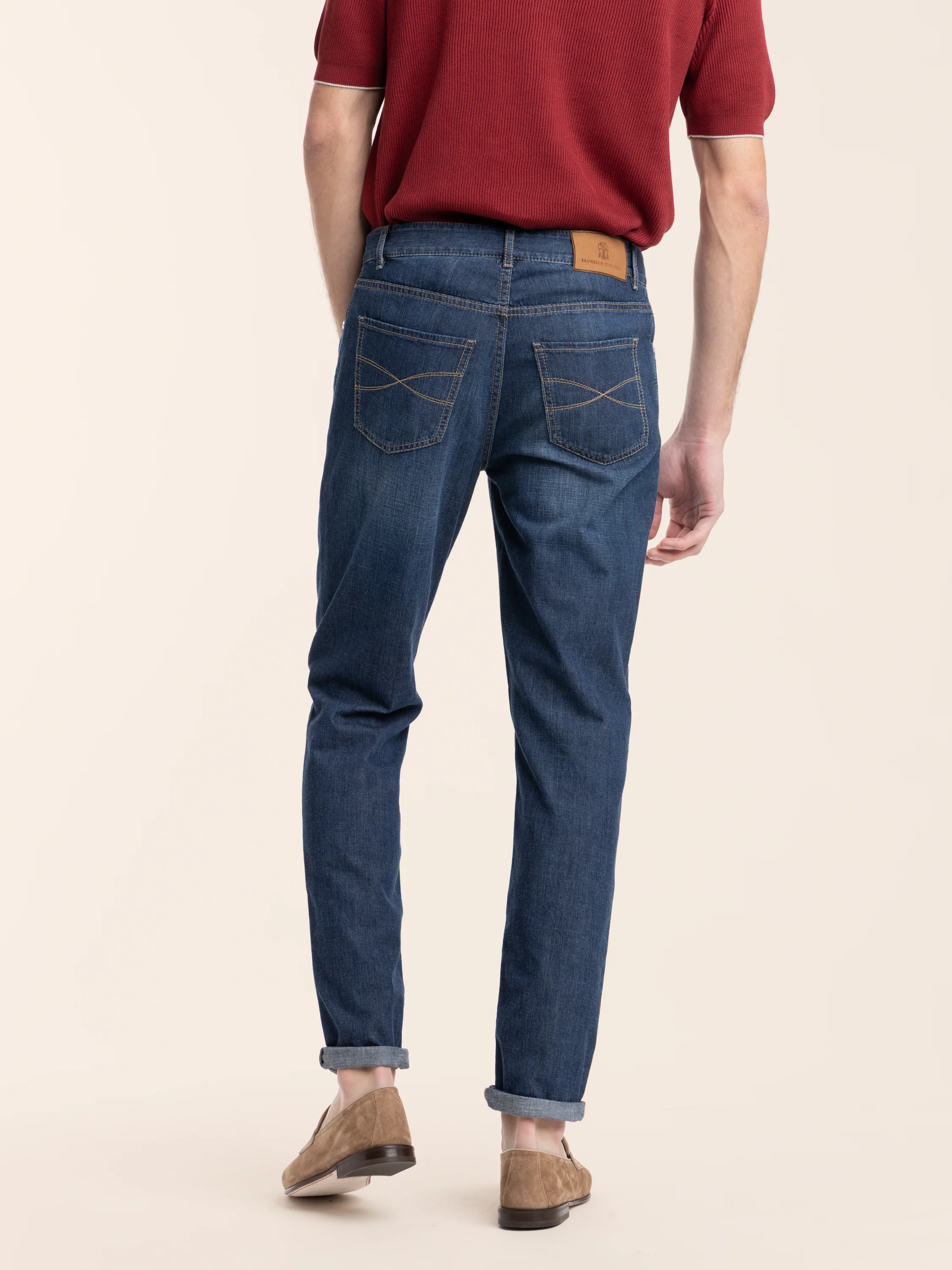 Dark denim Lightweight Denim Five-pocket Trousers - Image 5