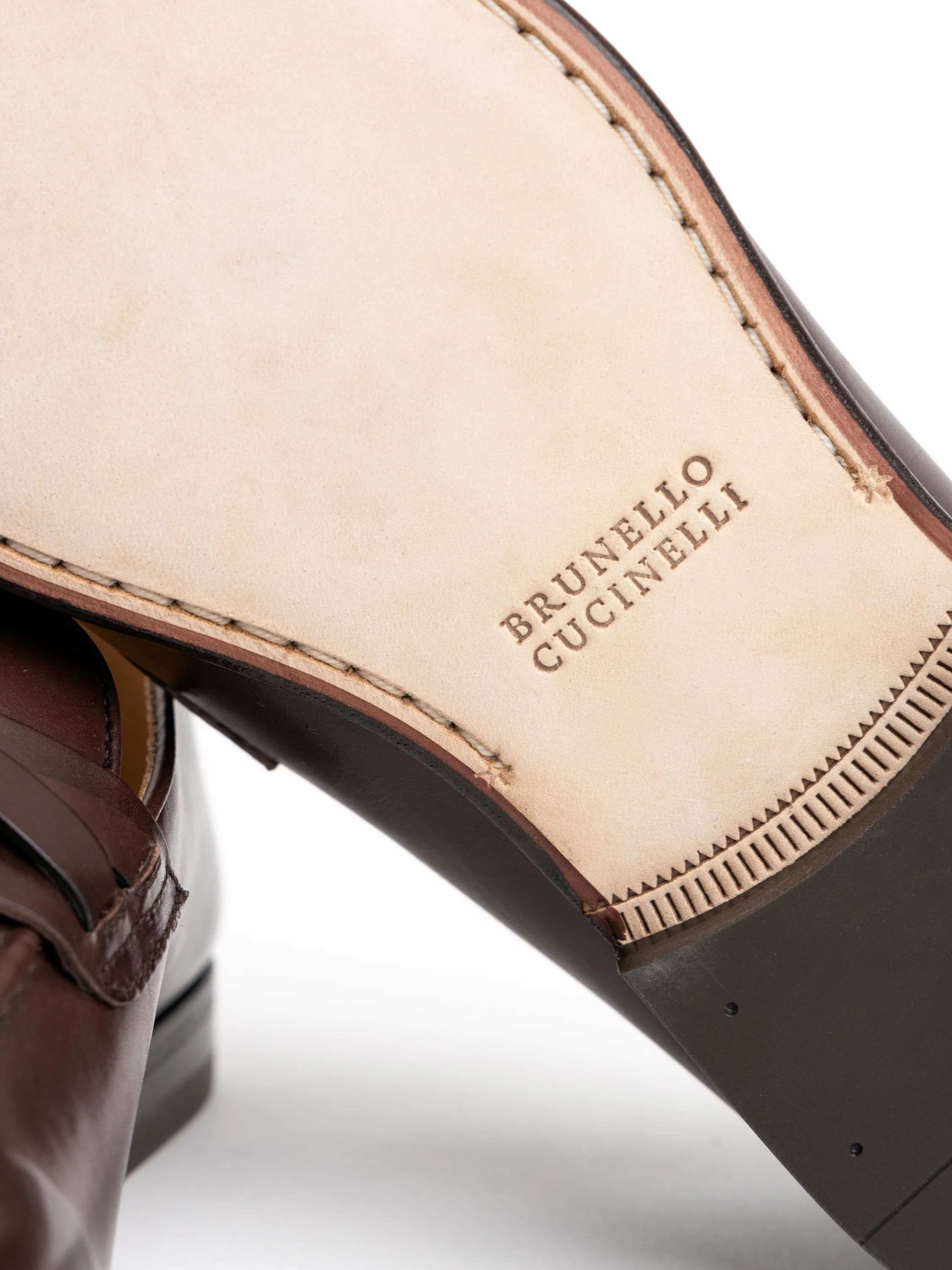 Dark Mahogany Soft Waxed Calfskin Loafers with bit detail - Image 10