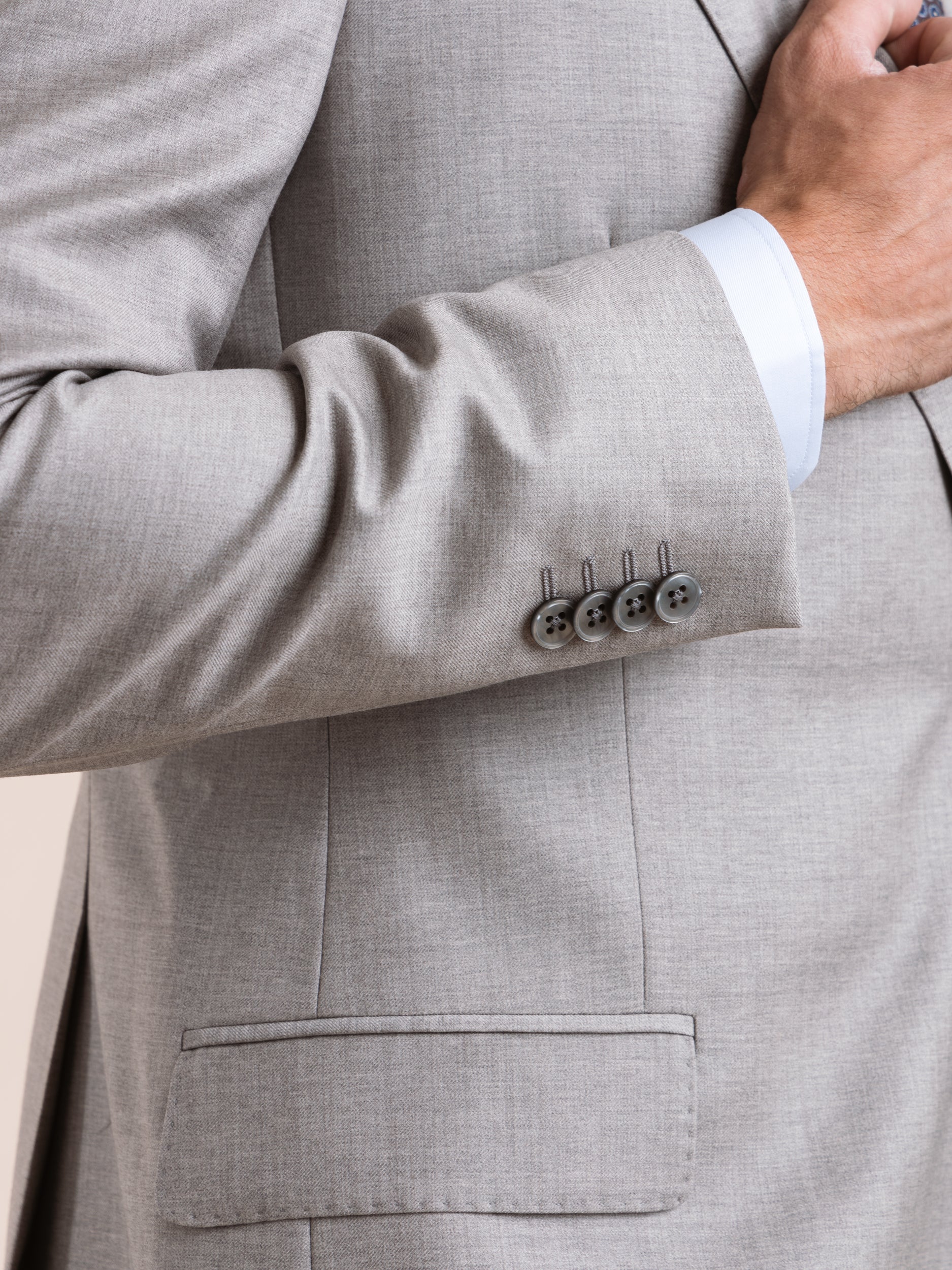 Classic Grey Wool Suit - Image 6