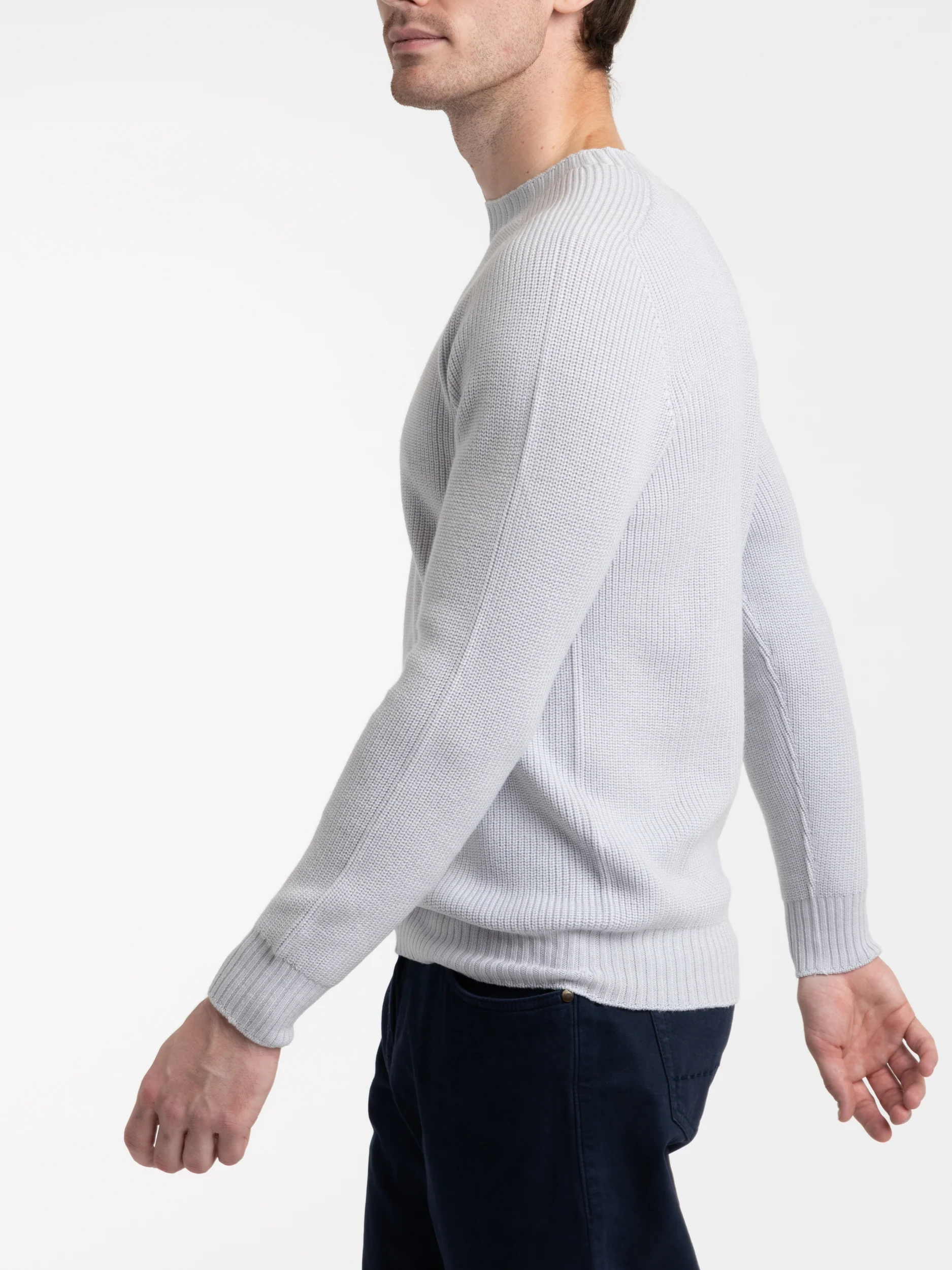 Cloud Purple Rain Wool Crewneck Sweater - Image 3
