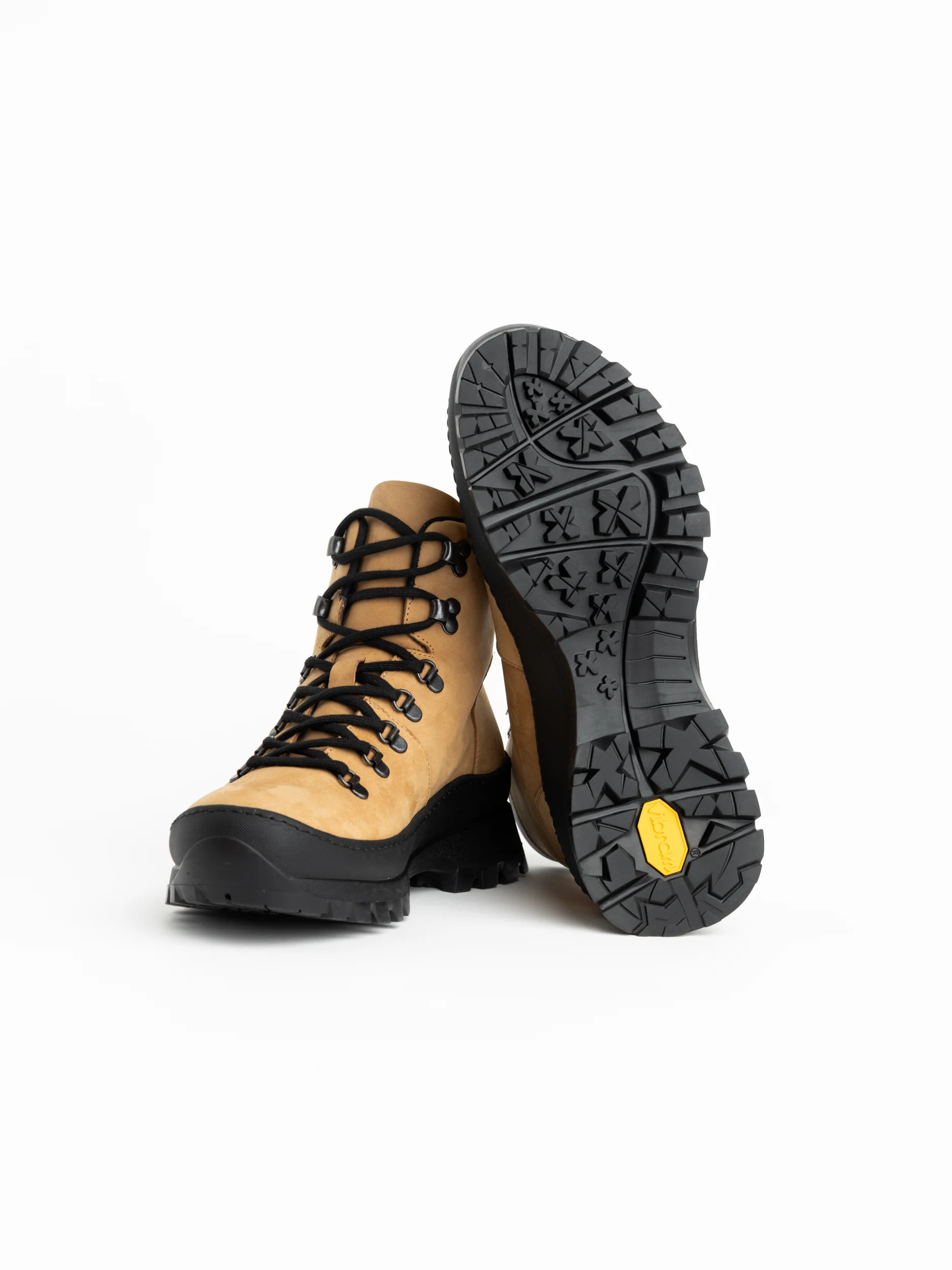 Cognac Brown Suede Hiking Boots - Image 2