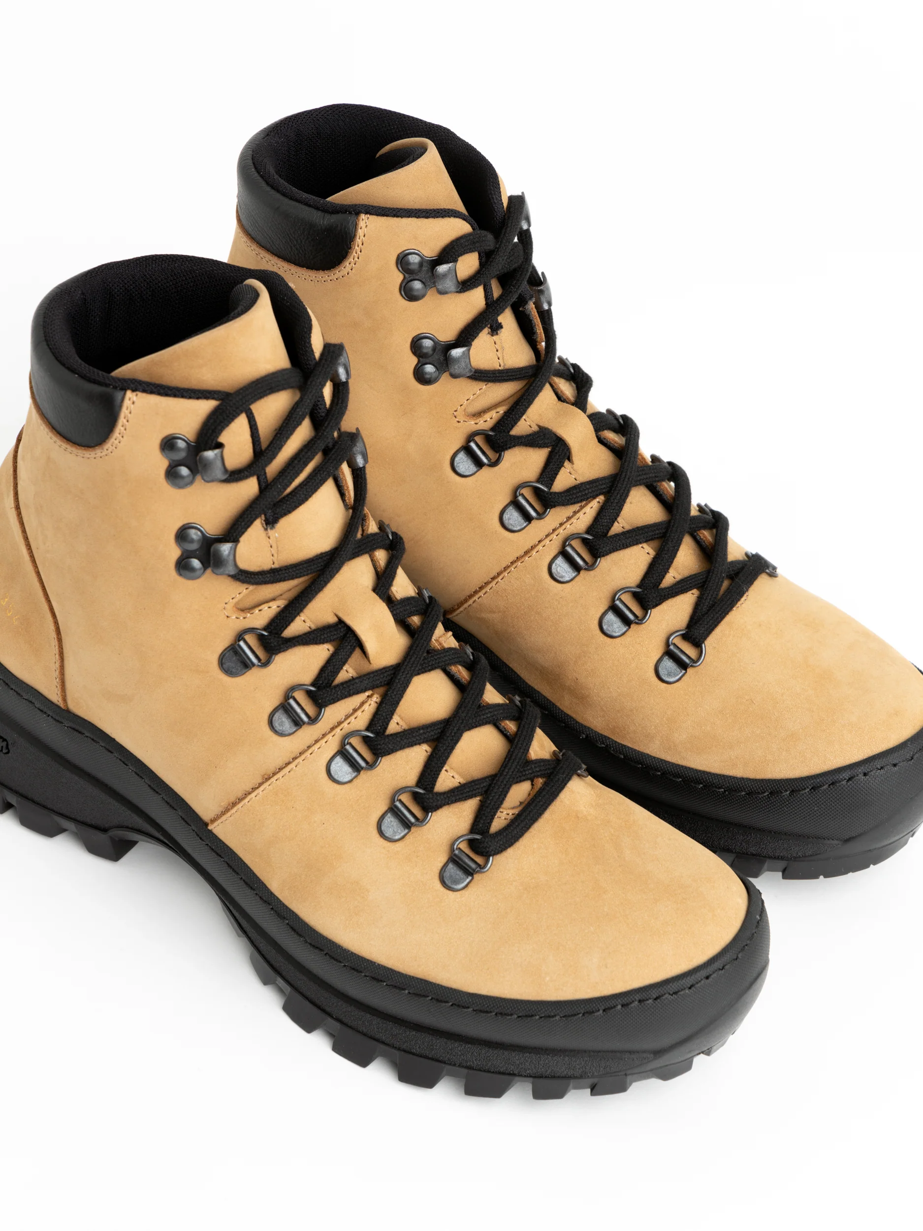 Cognac Brown Suede Hiking Boots - Image 3