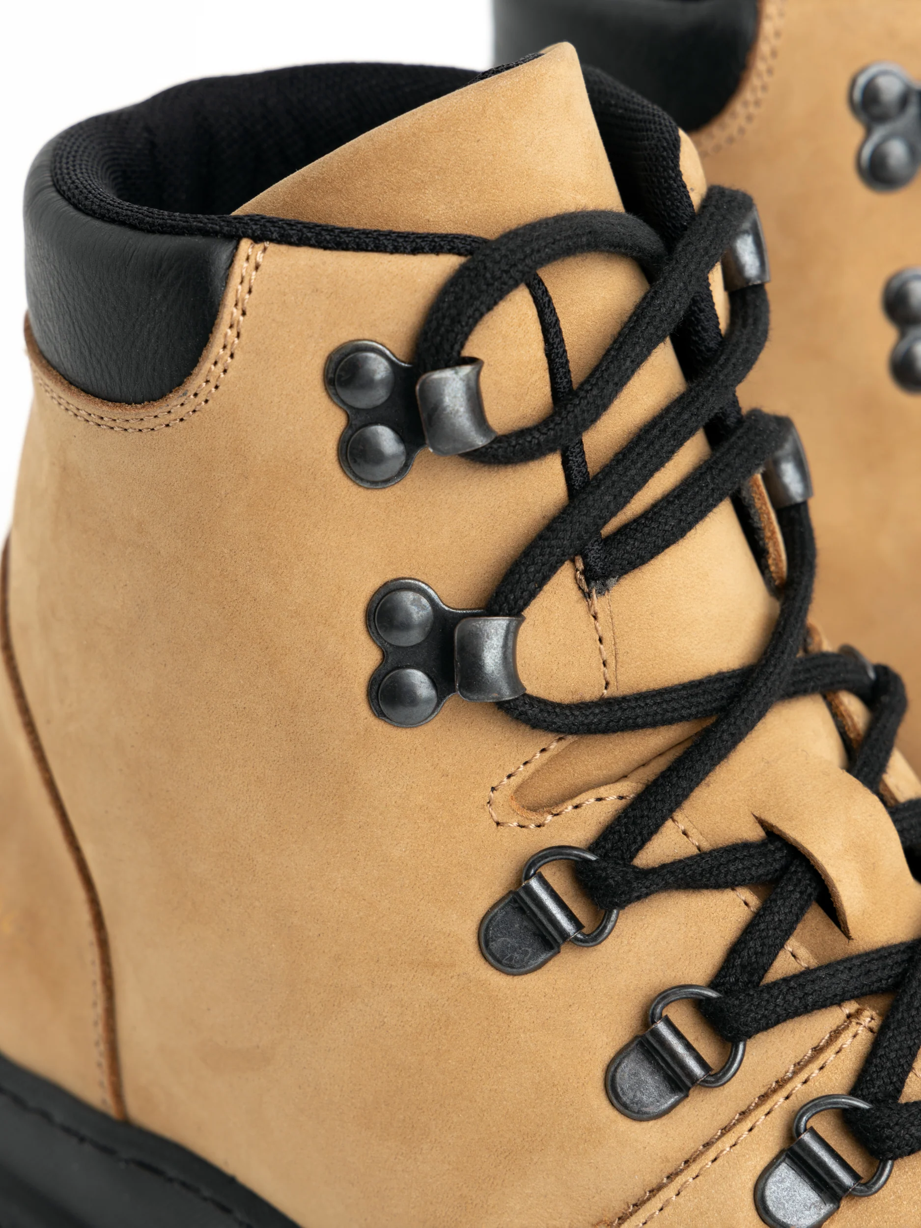Cognac Brown Suede Hiking Boots - Image 7