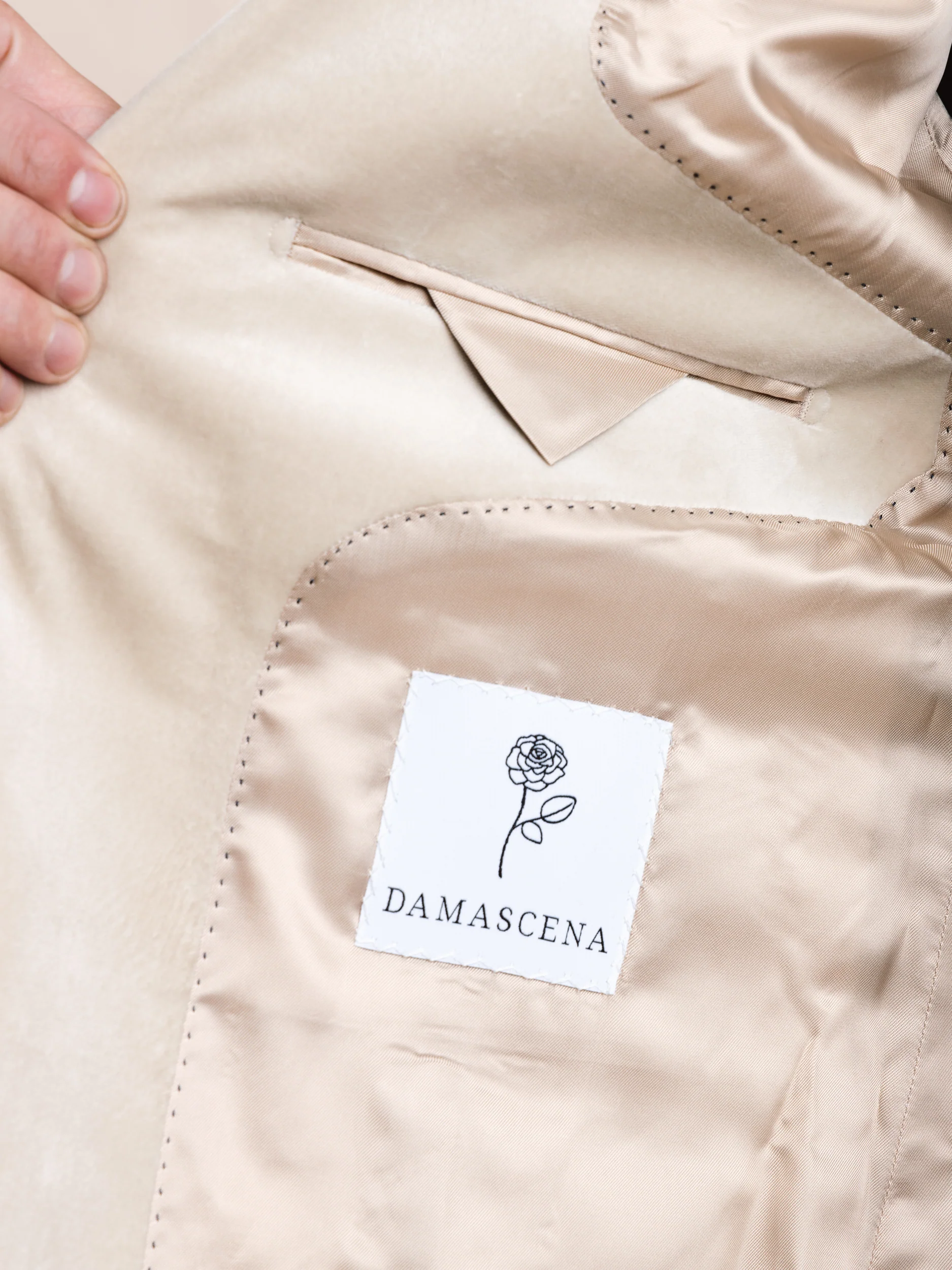 Cream Velvet Sport Jacket - Image 6