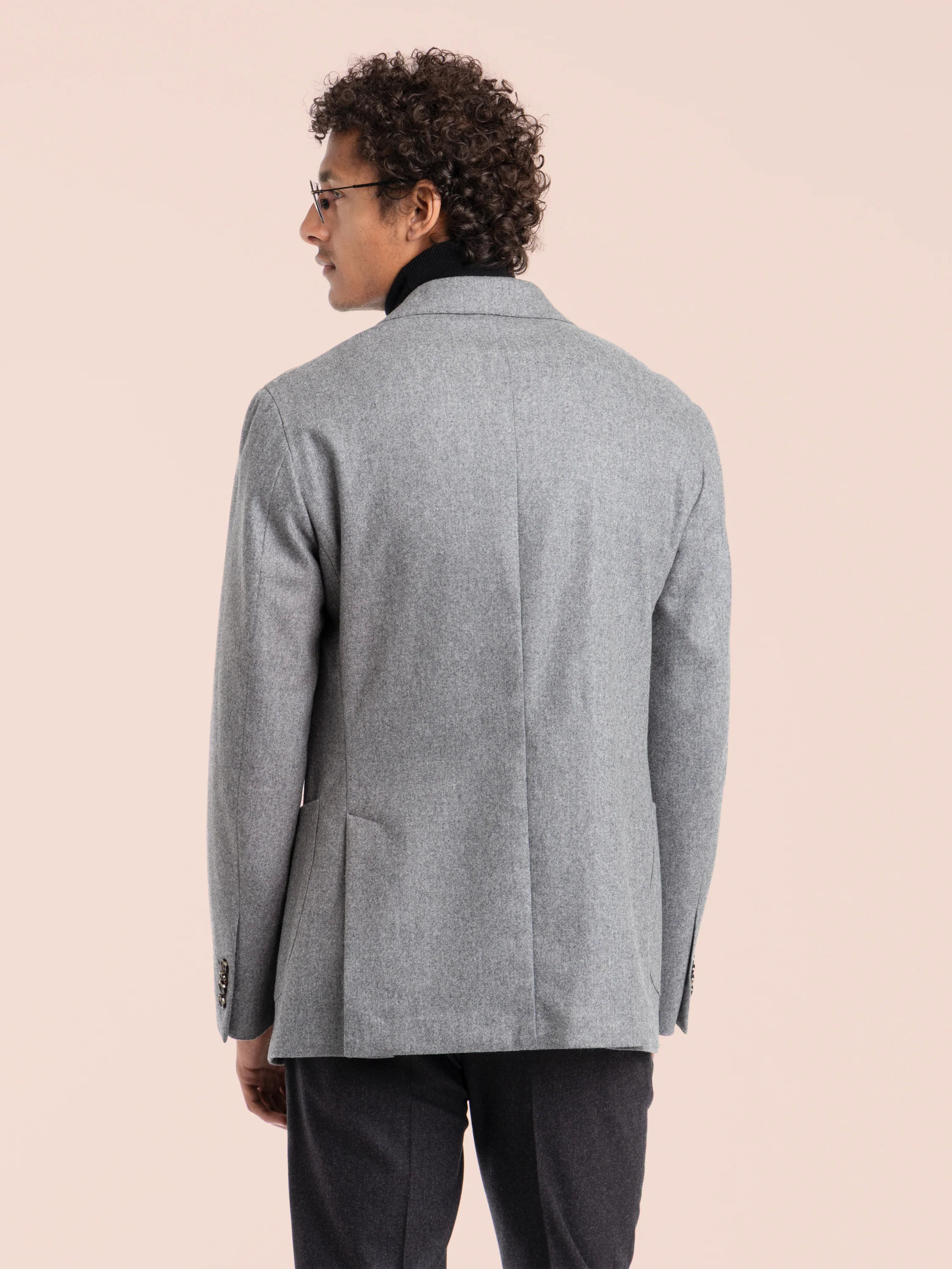 Grey Wool Sport Jacket - Image 3