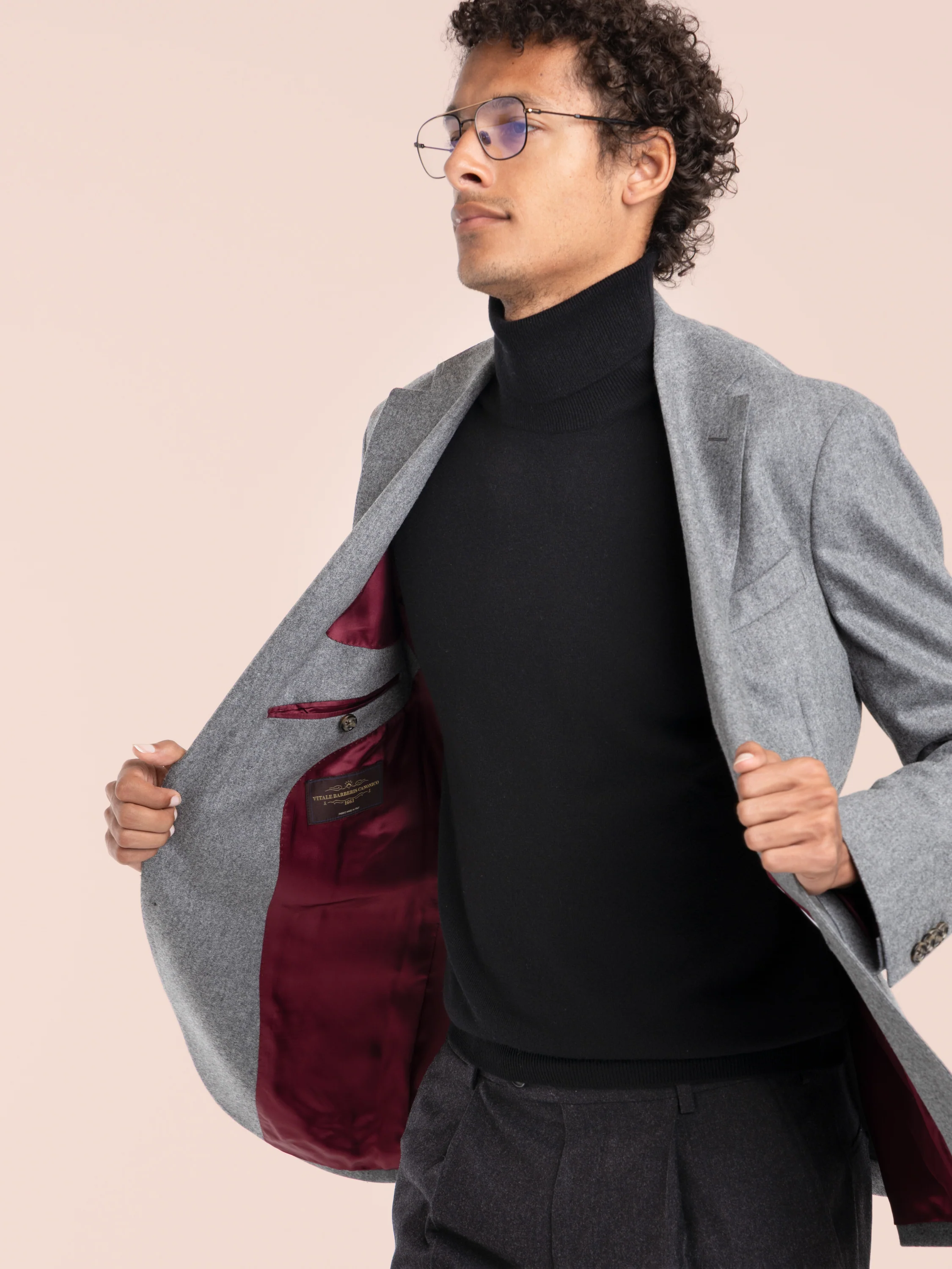Grey Wool Sport Jacket - Image 7