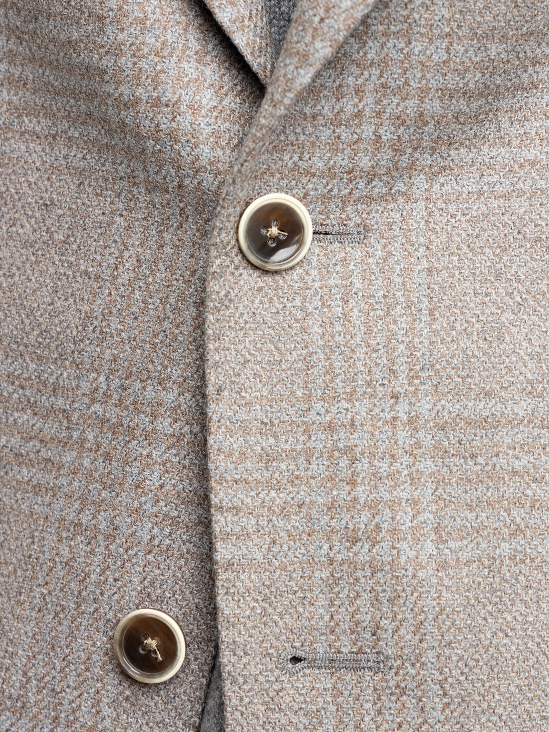 Light Brown-Grey Wool Glencheck Sport Jacket - Image 6