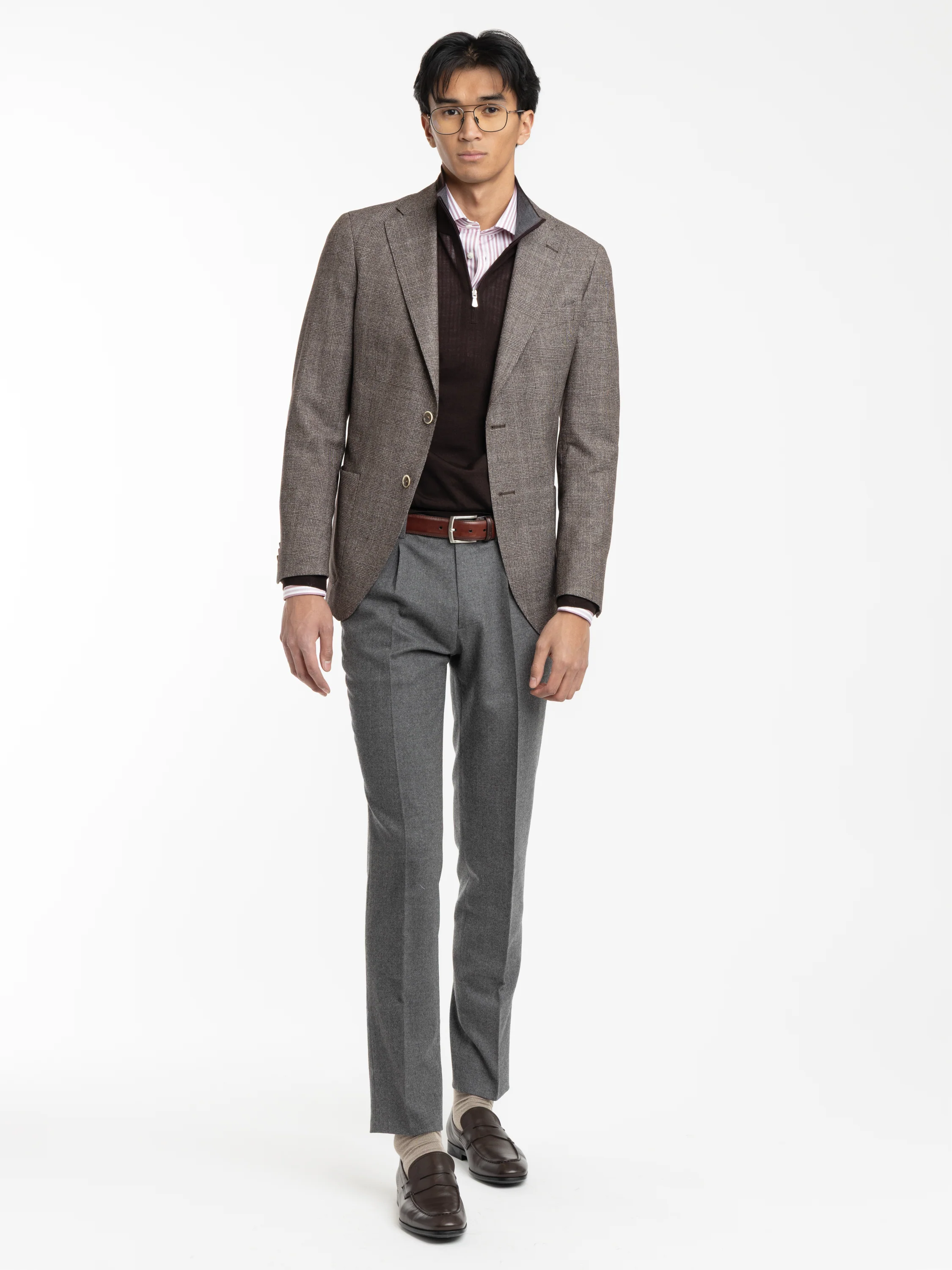 Brown Check Wool-Blend Sport Jacket - Image 2