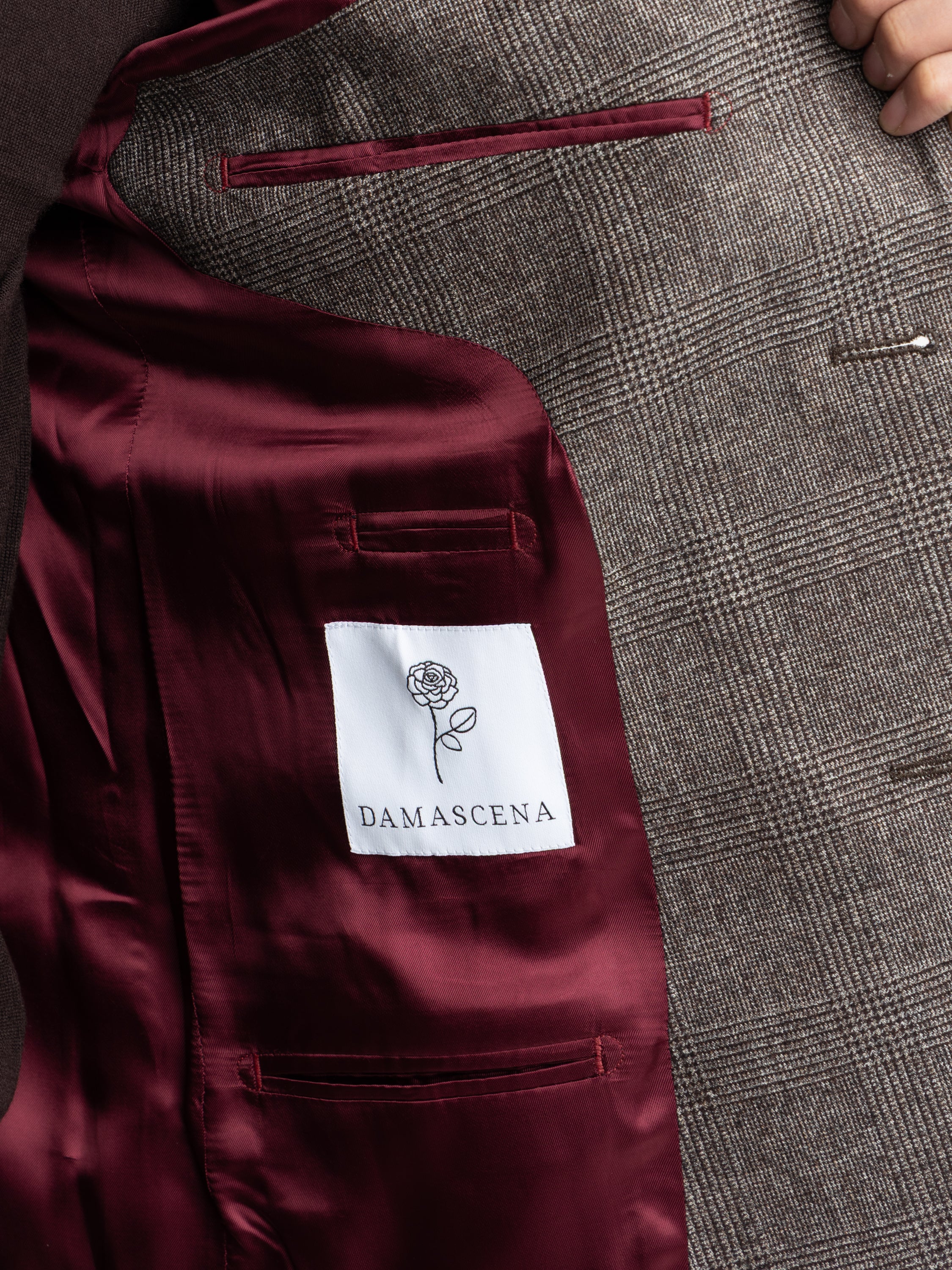 Brown Check Wool-Blend Sport Jacket - Image 8