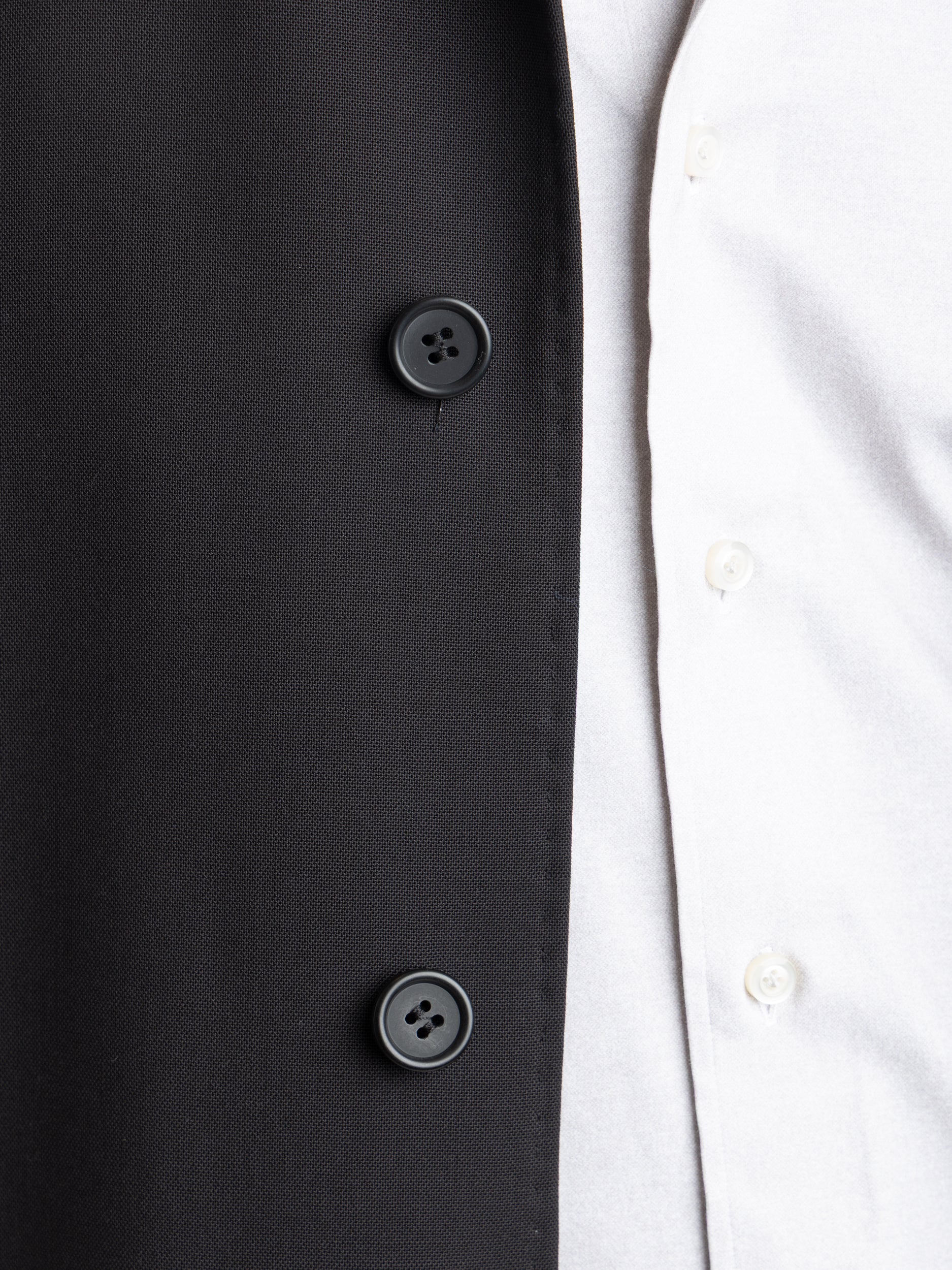 Black Wool Tailored Overshirt - Image 8