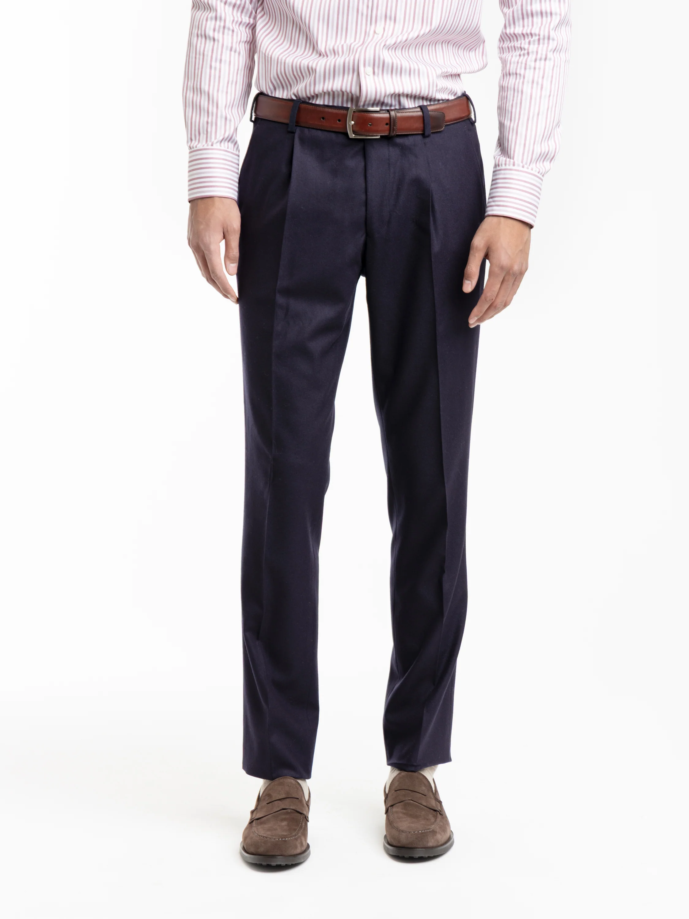 Navy Wool Dress Pant - Image 4