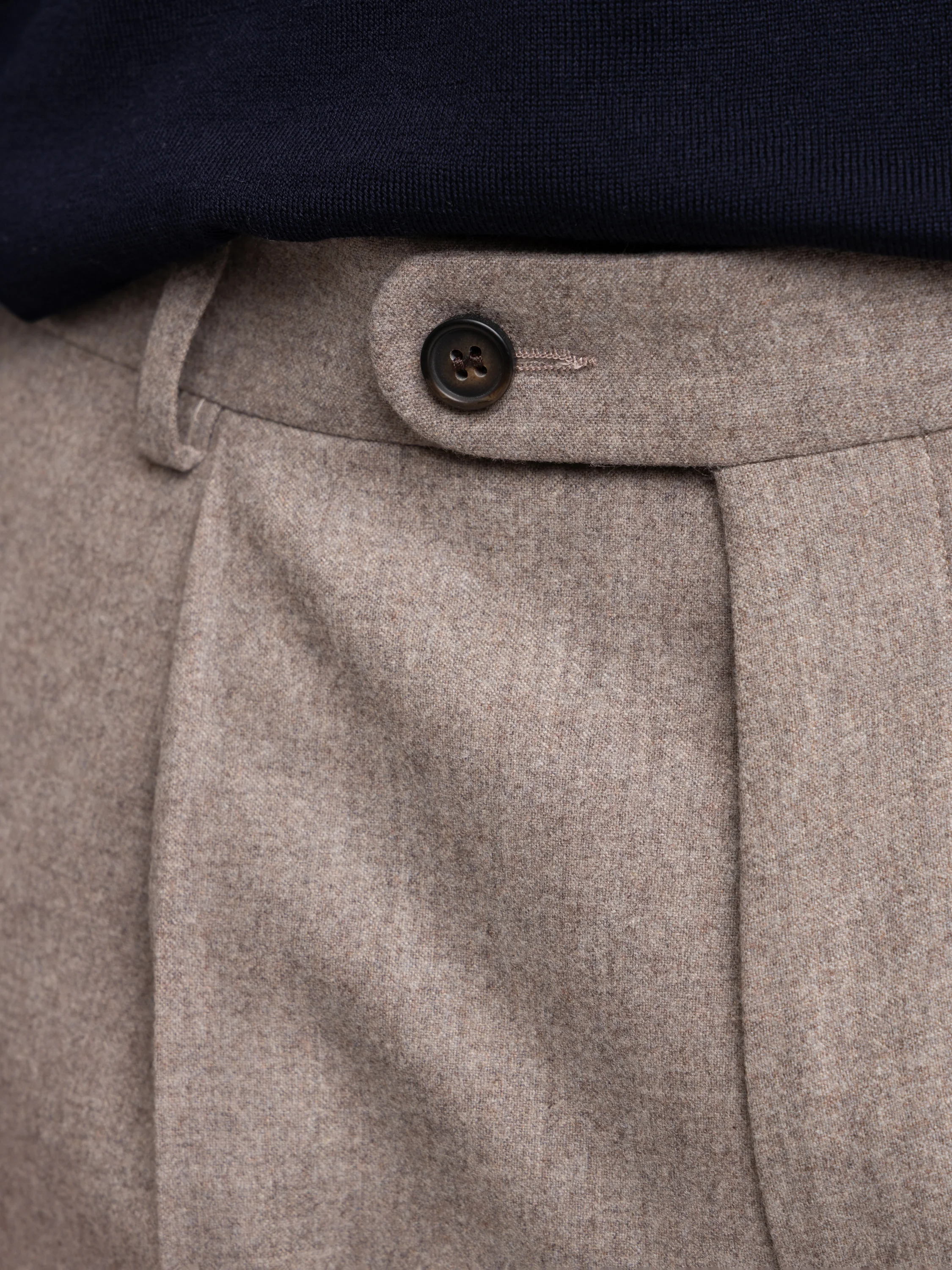Beige Wool Dress Pant - Image 6