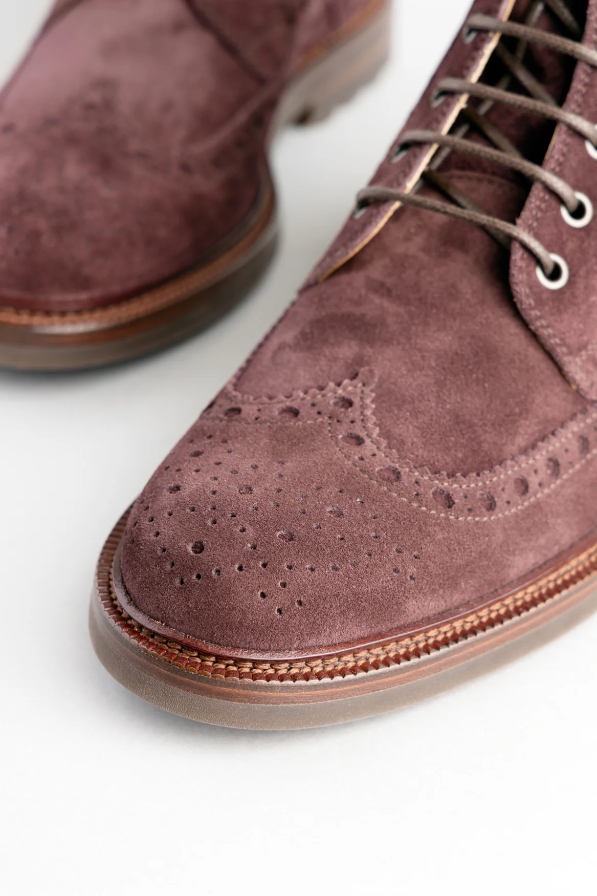 Merlot Red Suede Boots - Image 6