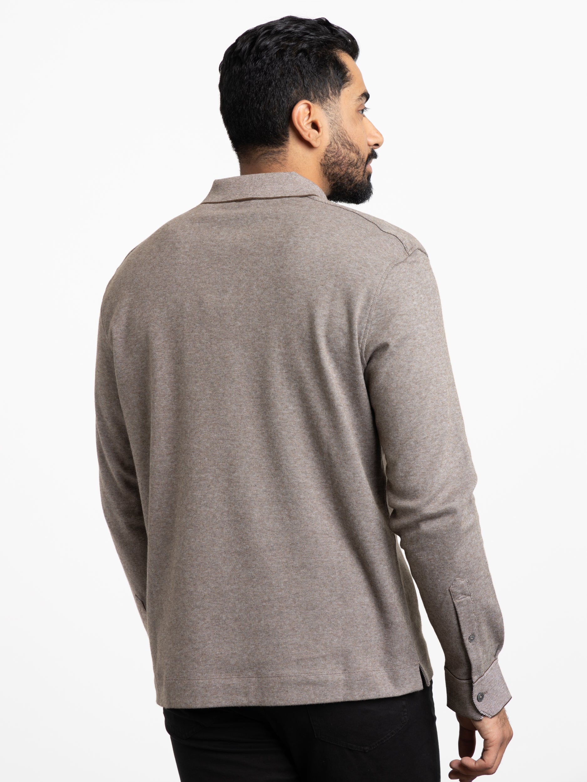 Dark Foliage Premium Cotton Polo Shirt - Image 4