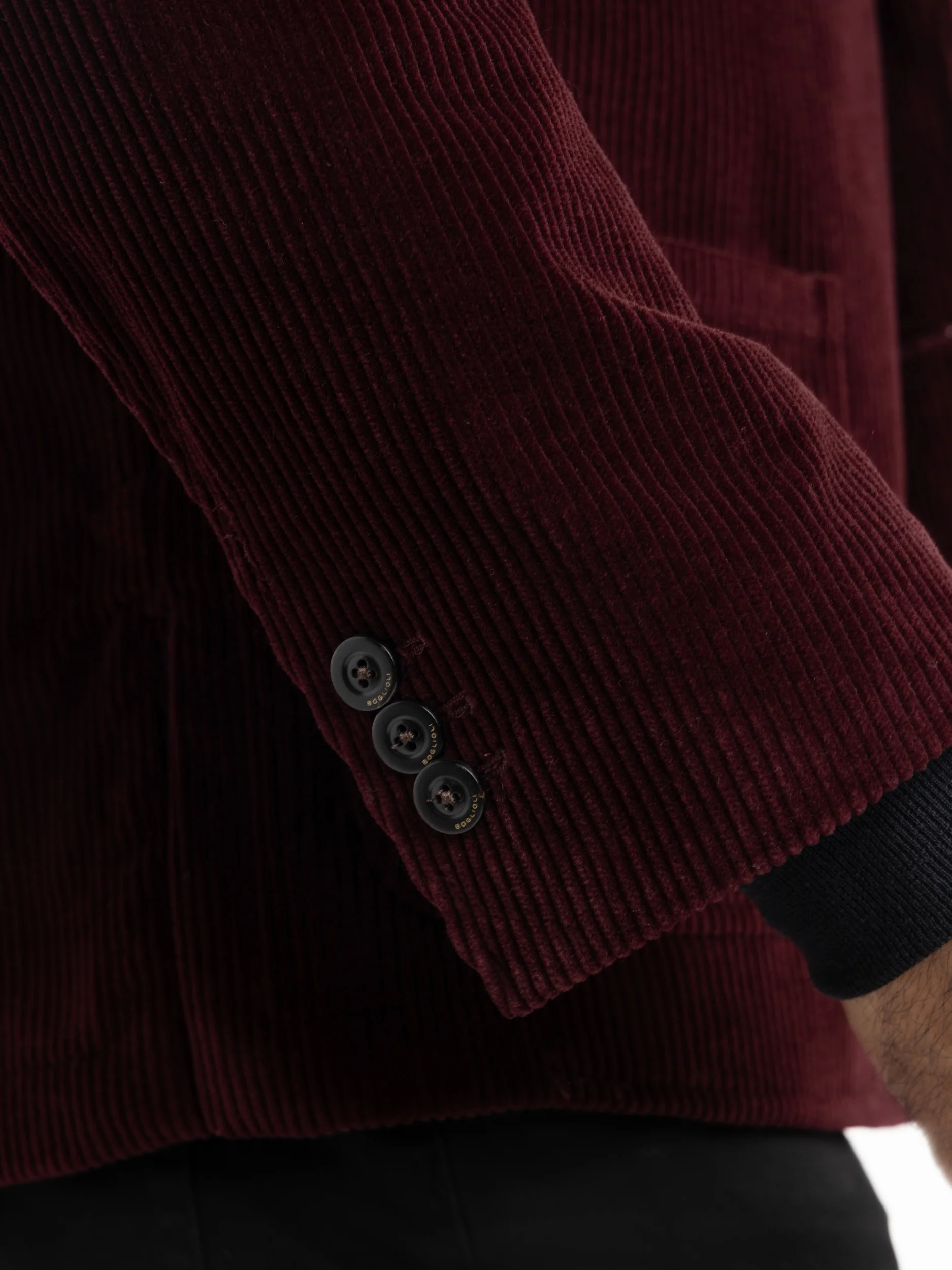 Dark Red Corduroy Sport Jacket - Image 8