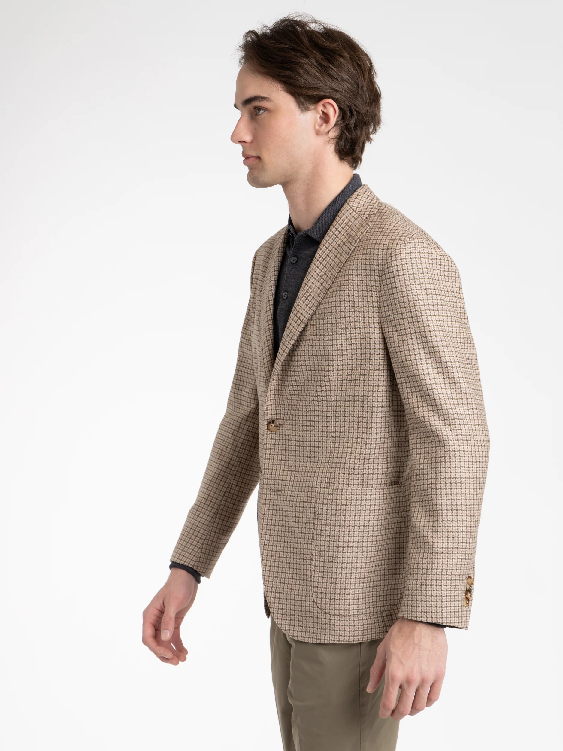 Dover/Pink Micro-Check K-Jacket - Image 3