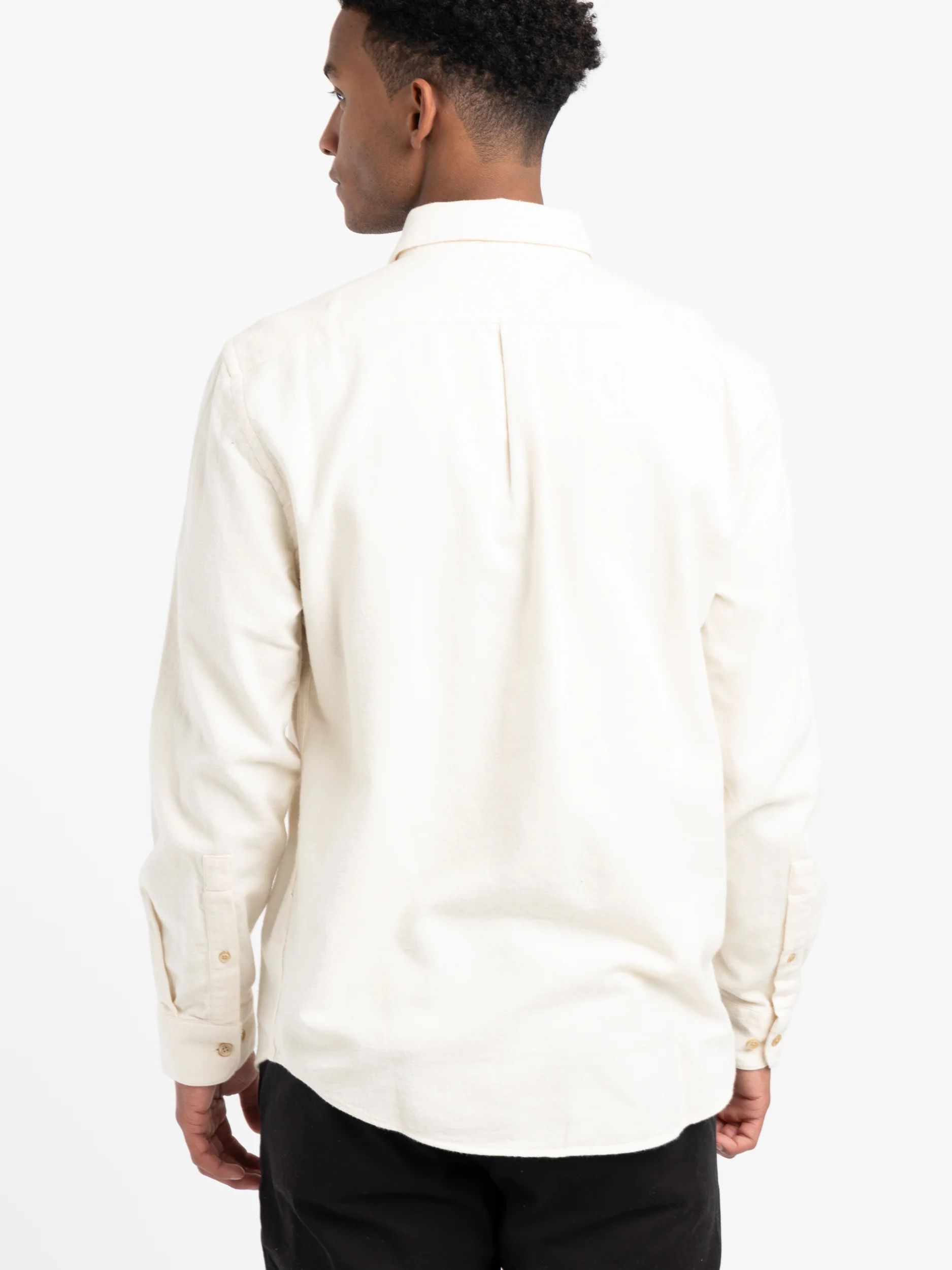 Ecru Teca Flannel Shirt - Image 4