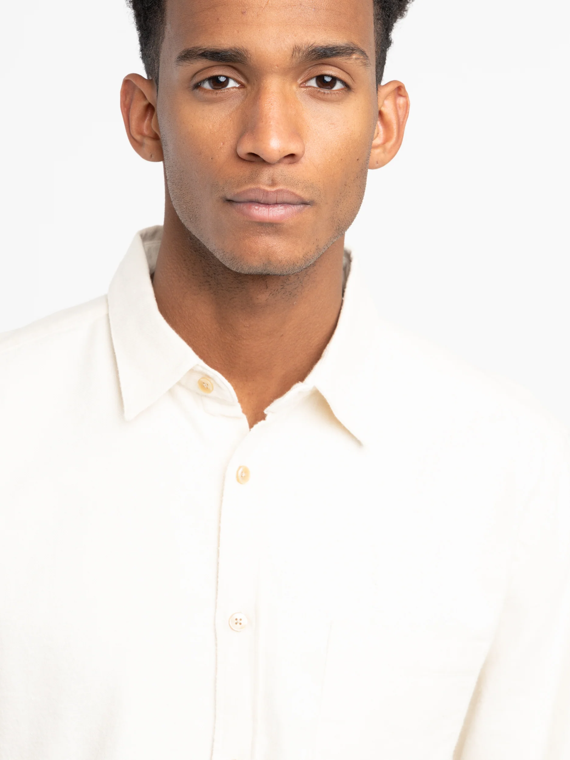 Ecru Teca Flannel Shirt - Image 5
