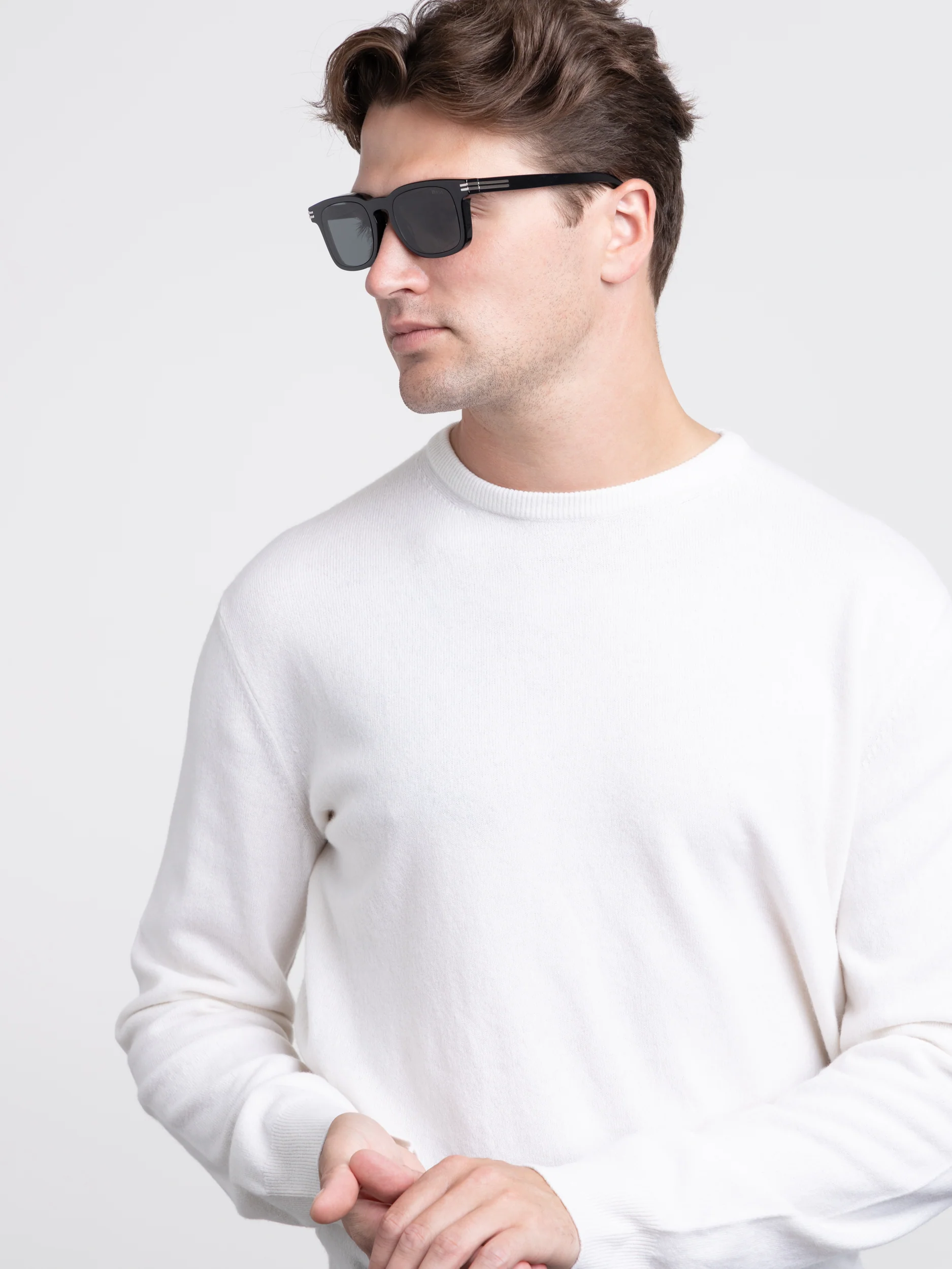 Ecru White Oasi Cashmere Crewneck - Image 6