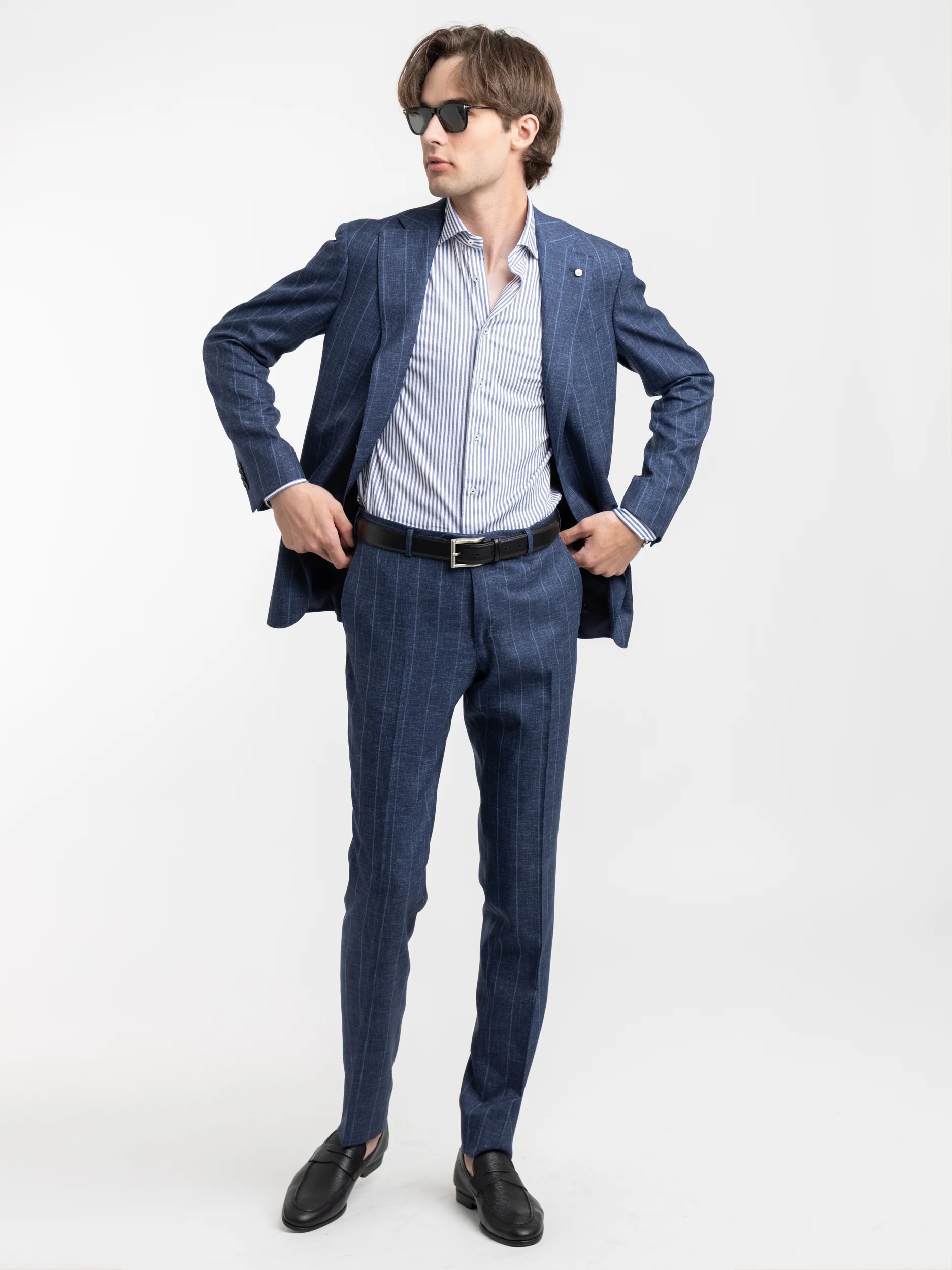 Blue Striped Dress Shirt - Image 2