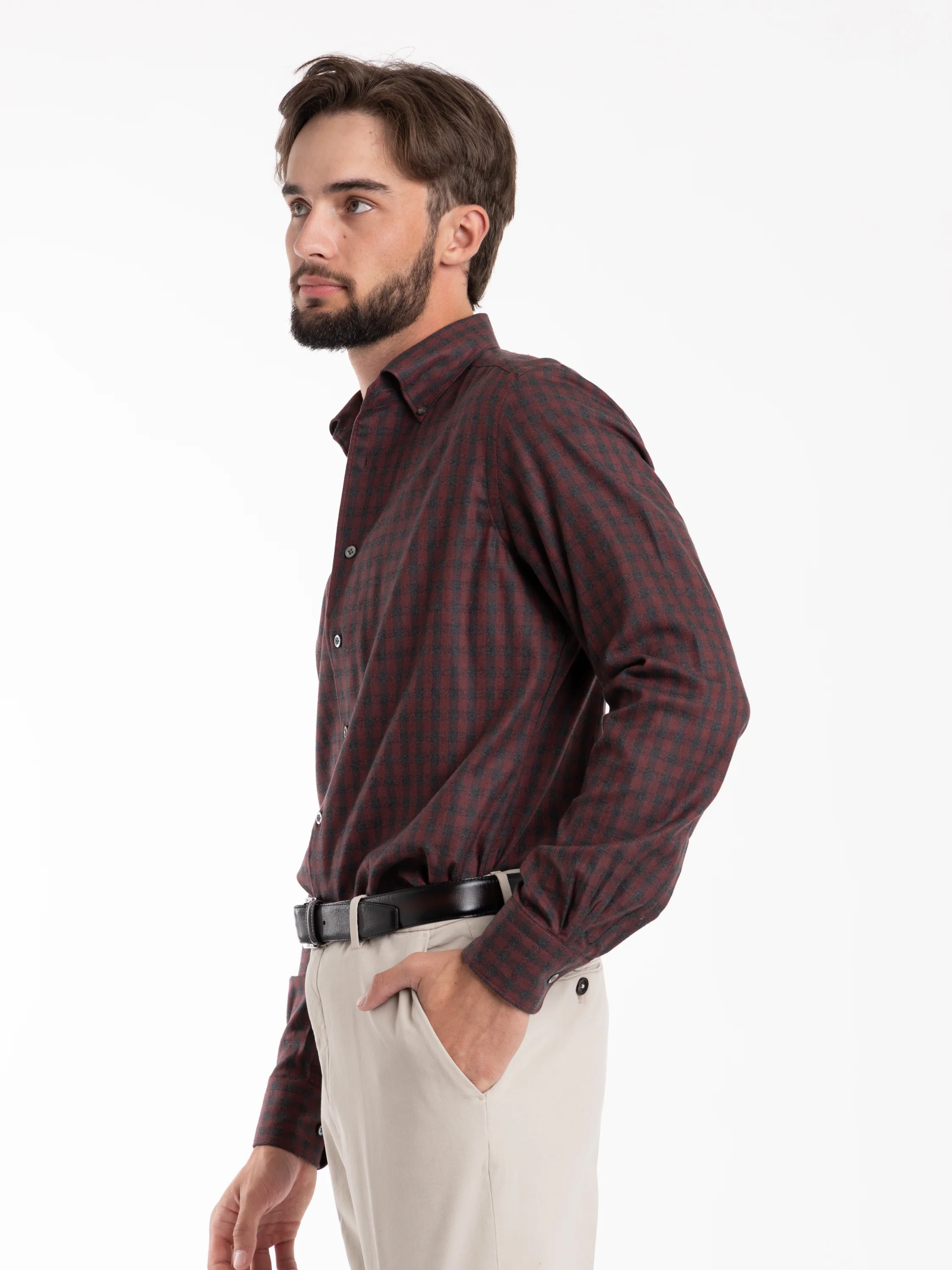 Red Flannel Dress Shirt - Image 3