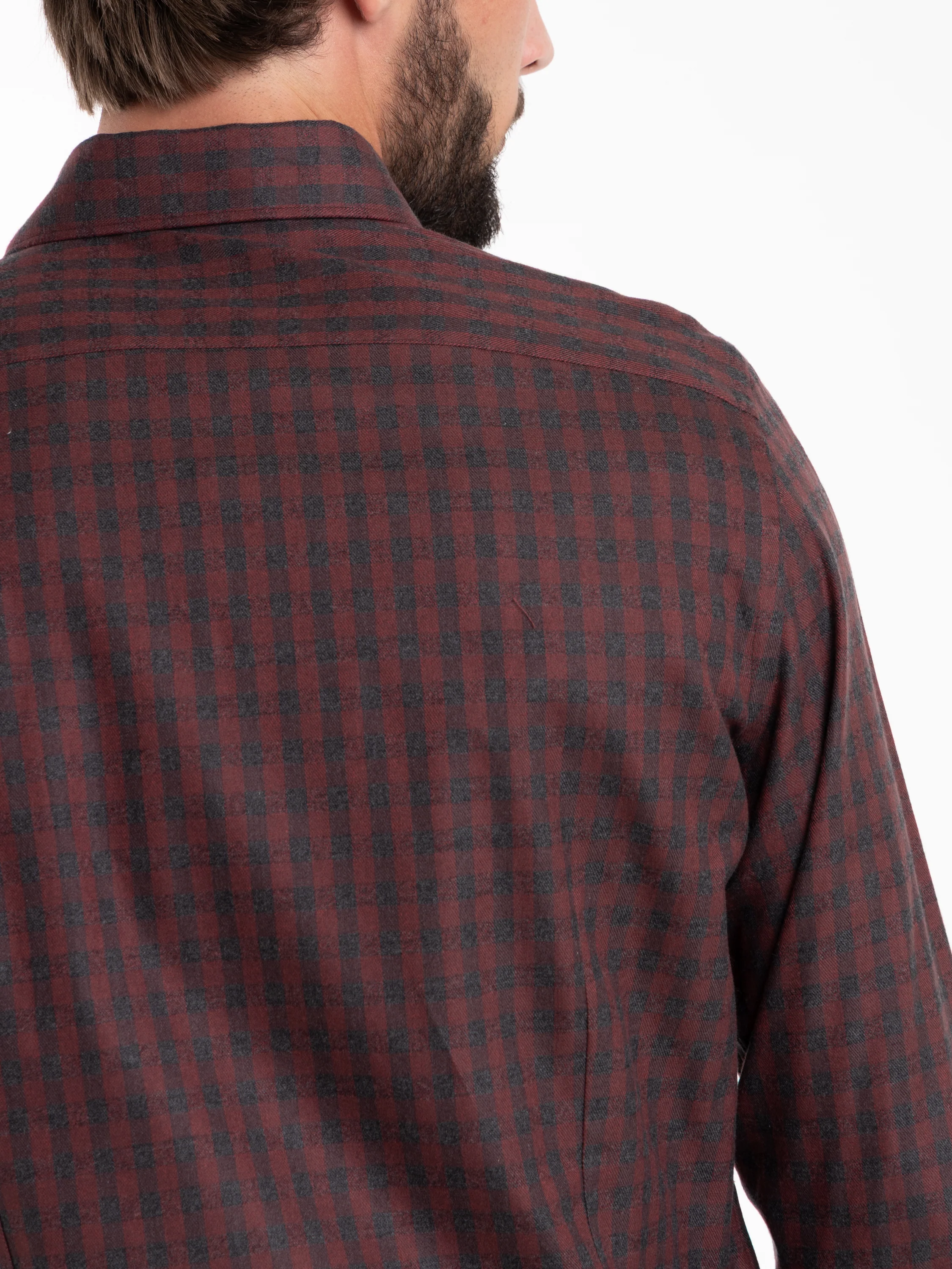 Red Flannel Dress Shirt - Image 5