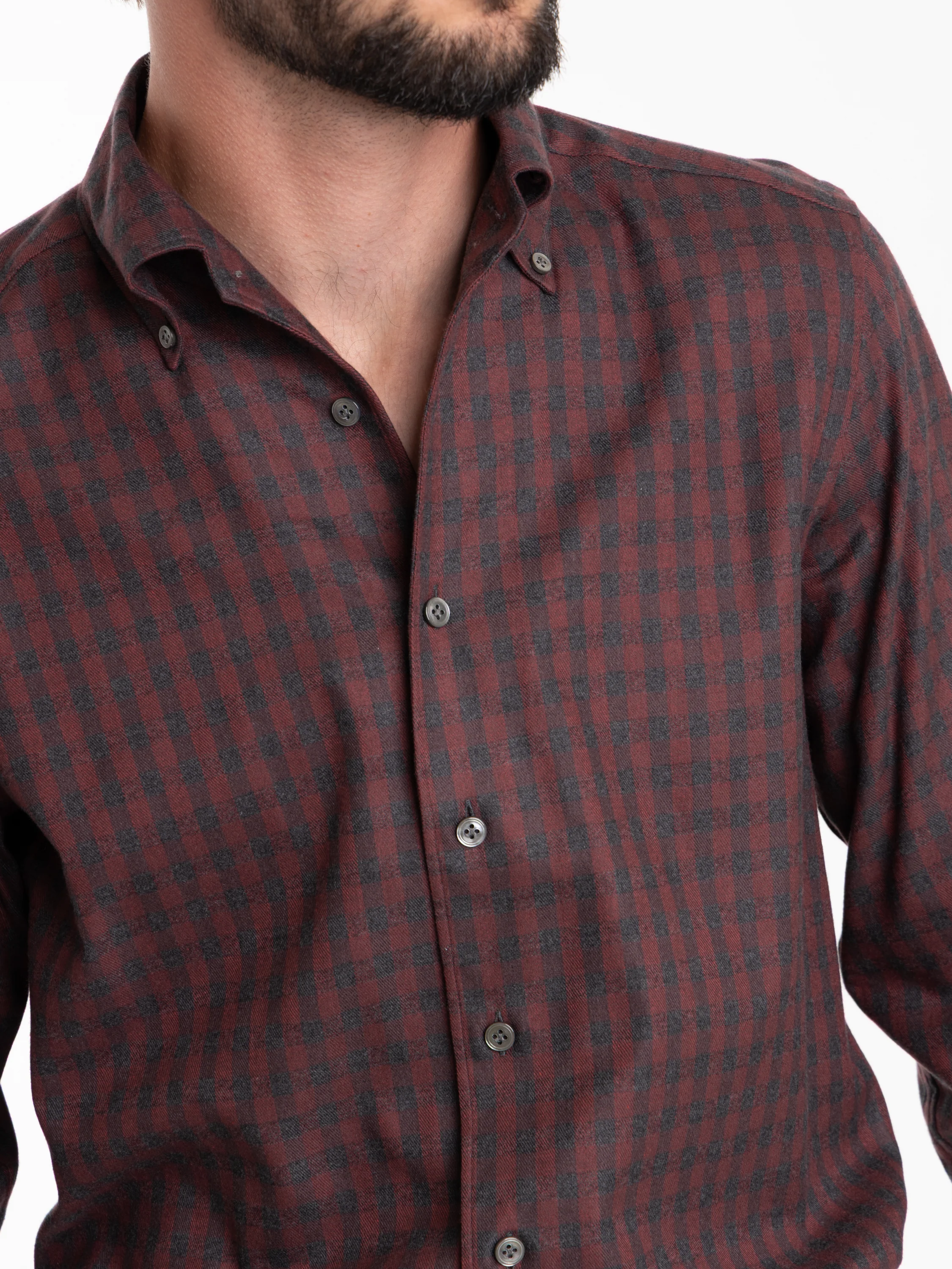 Red Flannel Dress Shirt - Image 6
