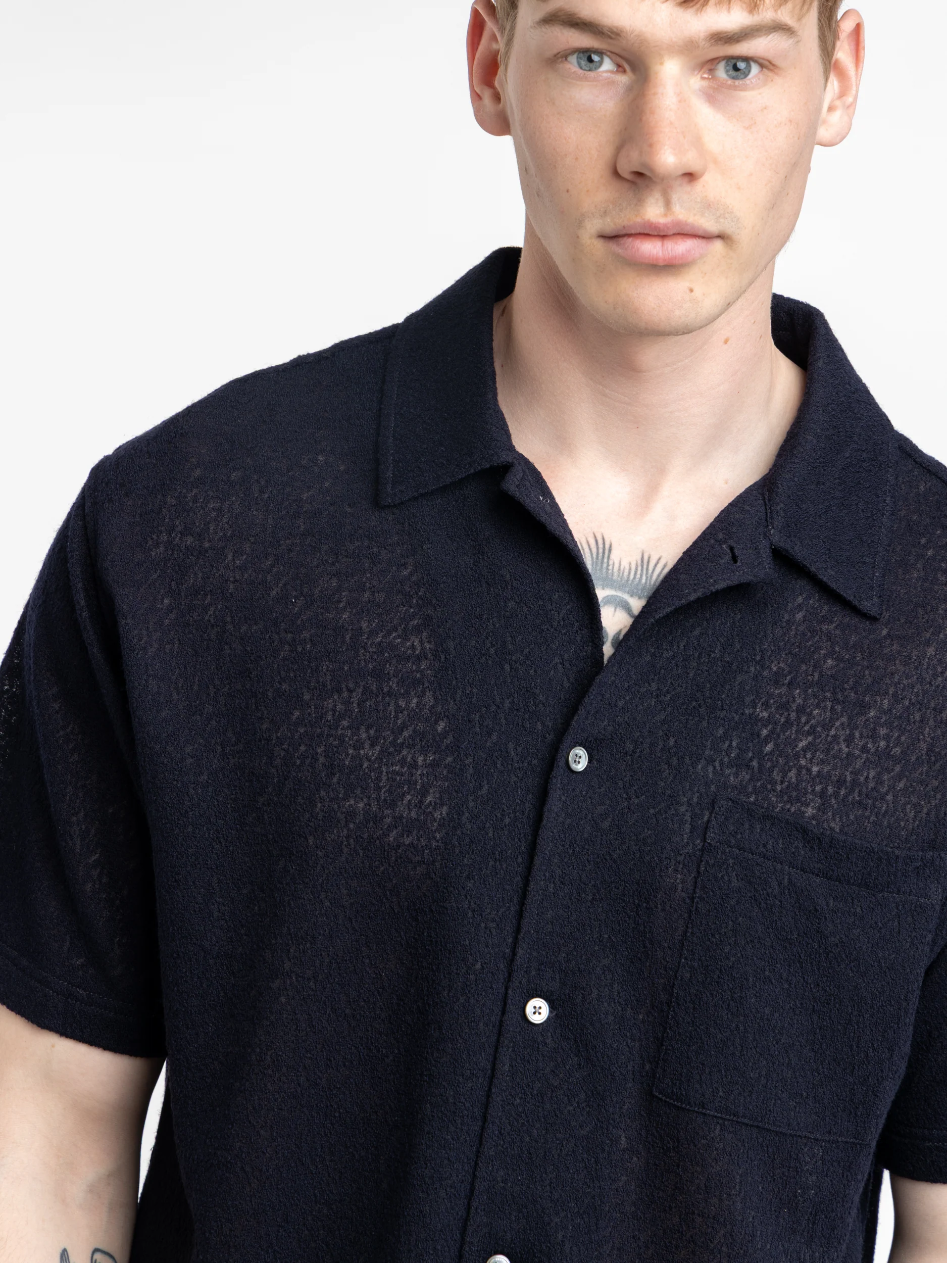 Terry Short-Sleeve Shirt - Image 4